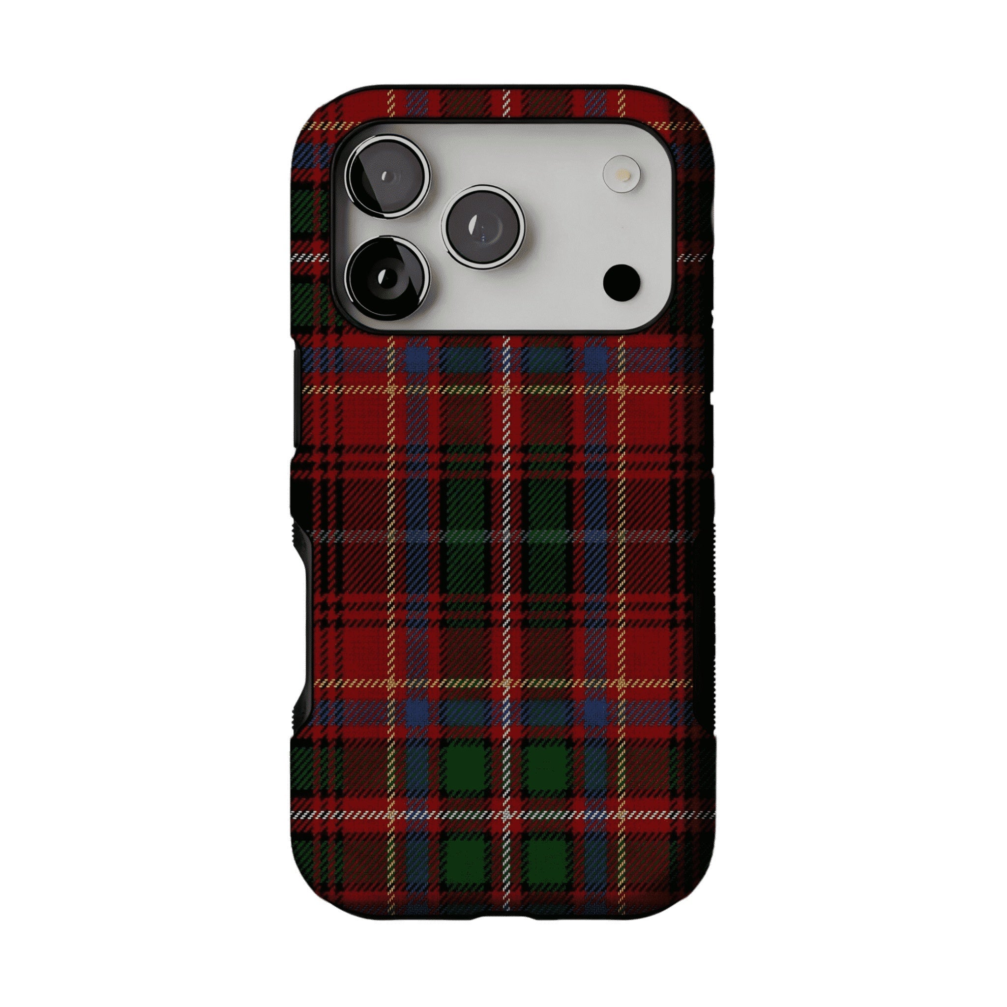 Classic Red Scottish Tartan Plaid Shockproof Anti-slip iPhone Cover
