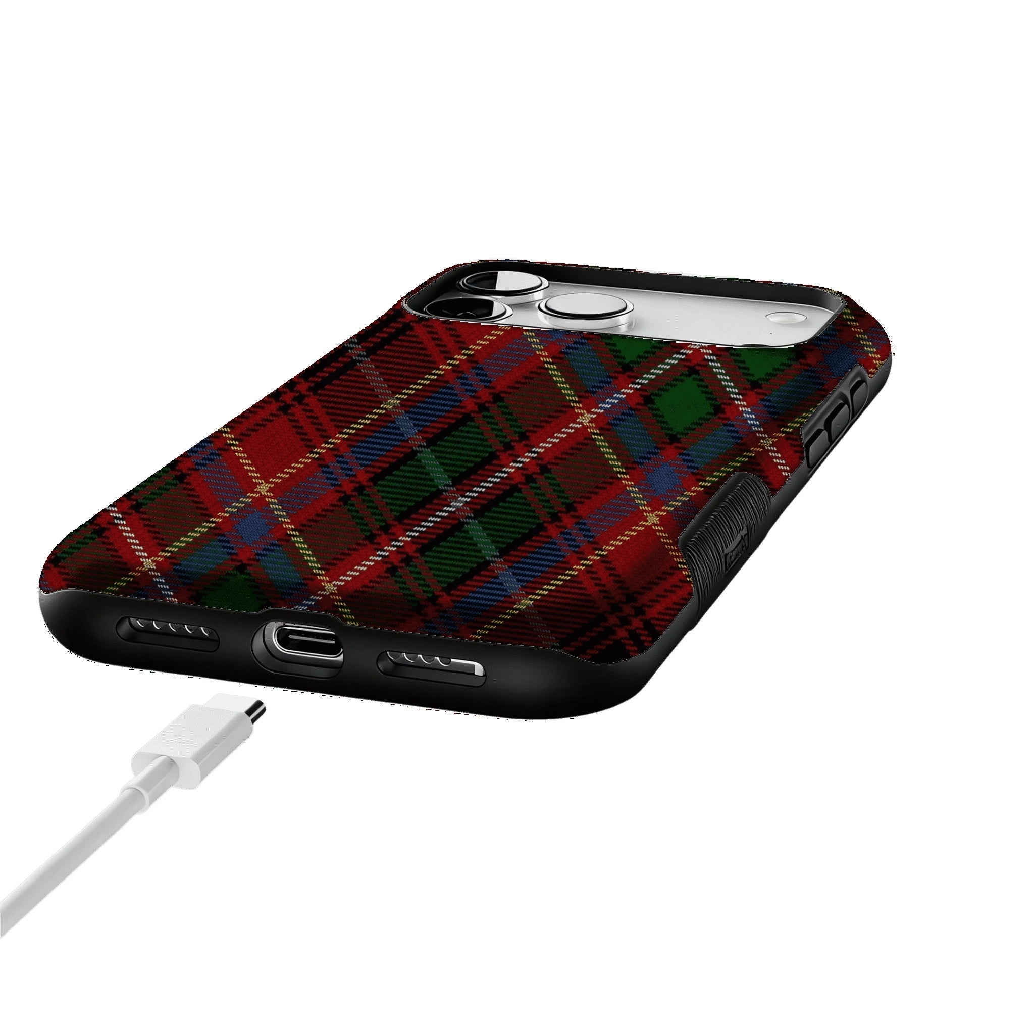 Classic Red Scottish Tartan Plaid Shockproof Anti-slip iPhone Cover