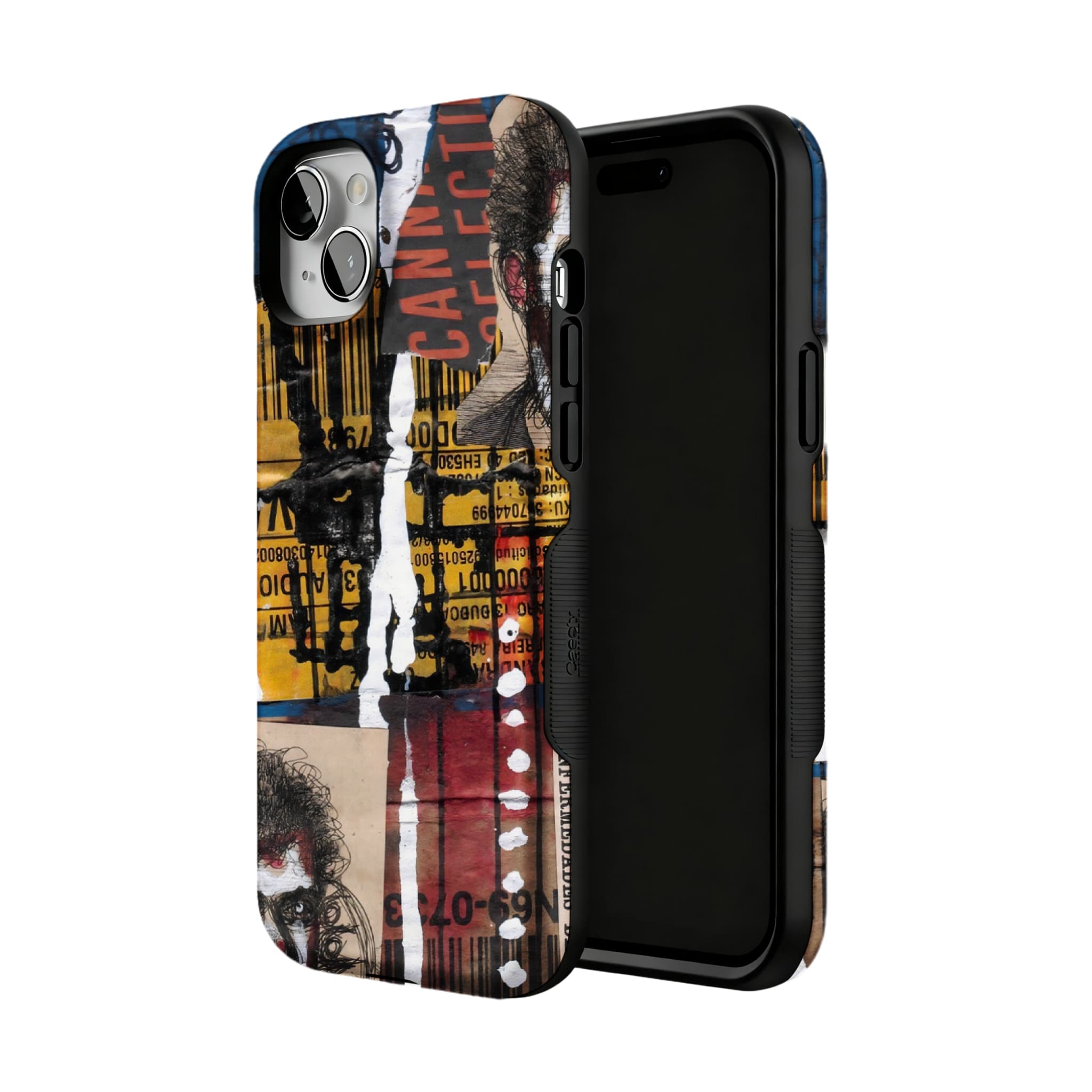 Grunge Collage Phone Case | Street Art Aesthetic Shockproof Case for Samsung & iPhone