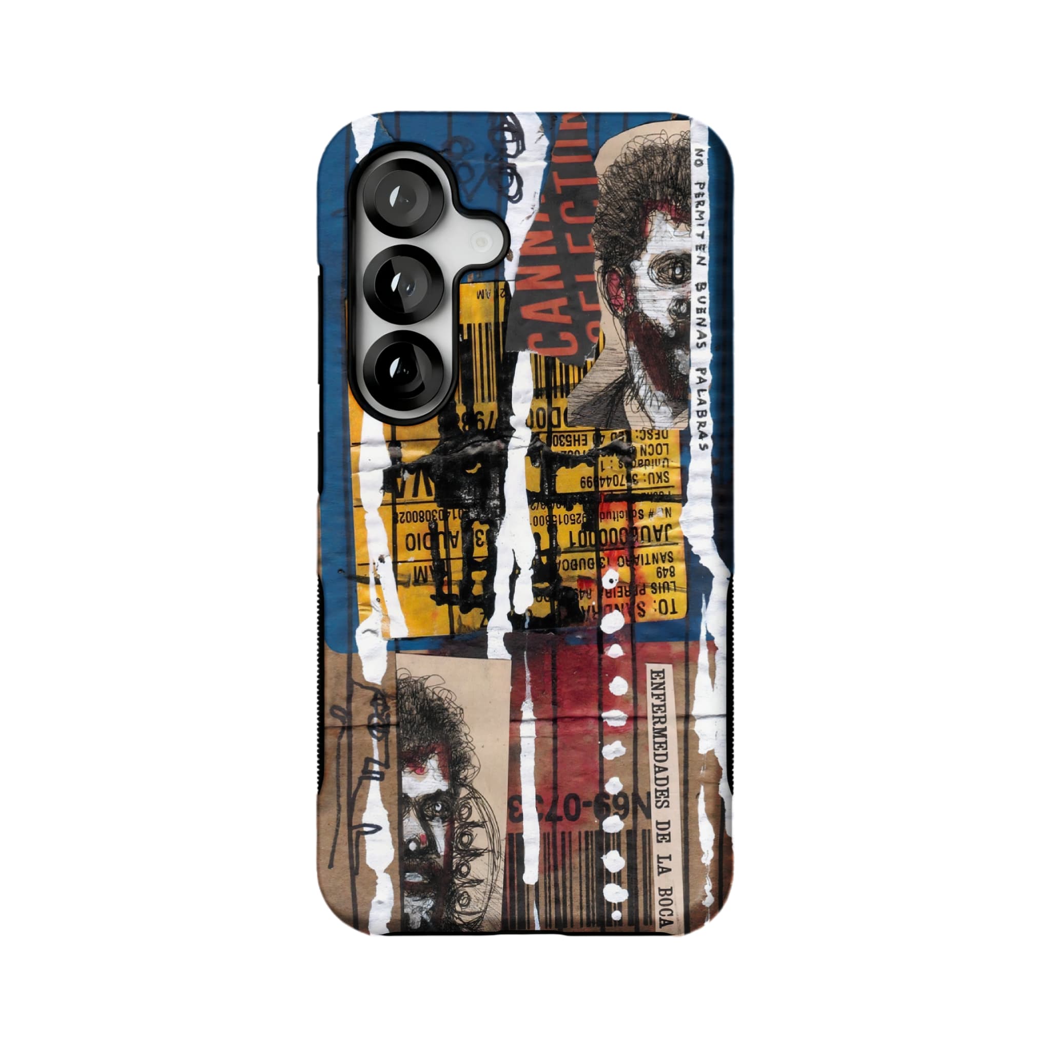 Grunge Collage Phone Case | Street Art Aesthetic Shockproof Case for Samsung & iPhone