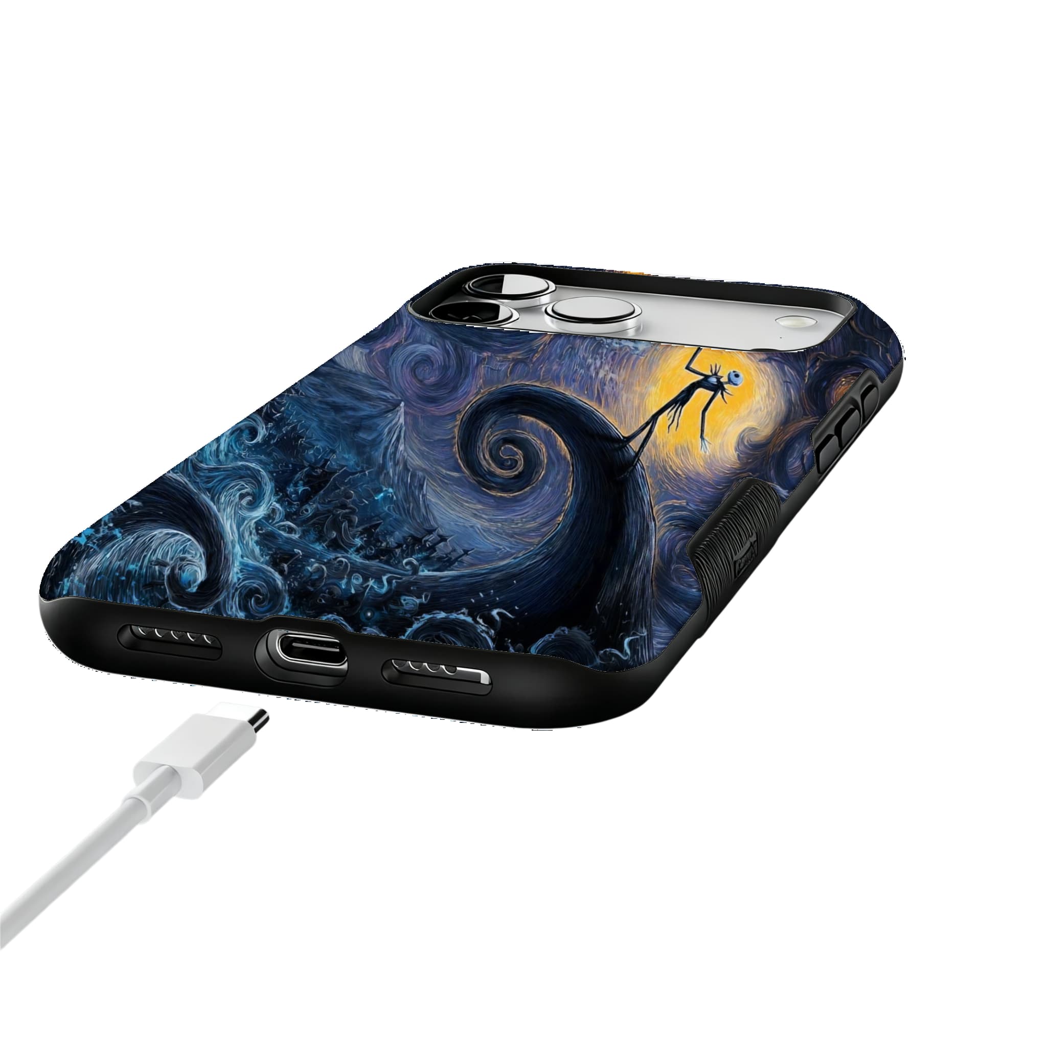 Starry Night Fantasy | Jack Skellington Gothic Halloween iPhone Case