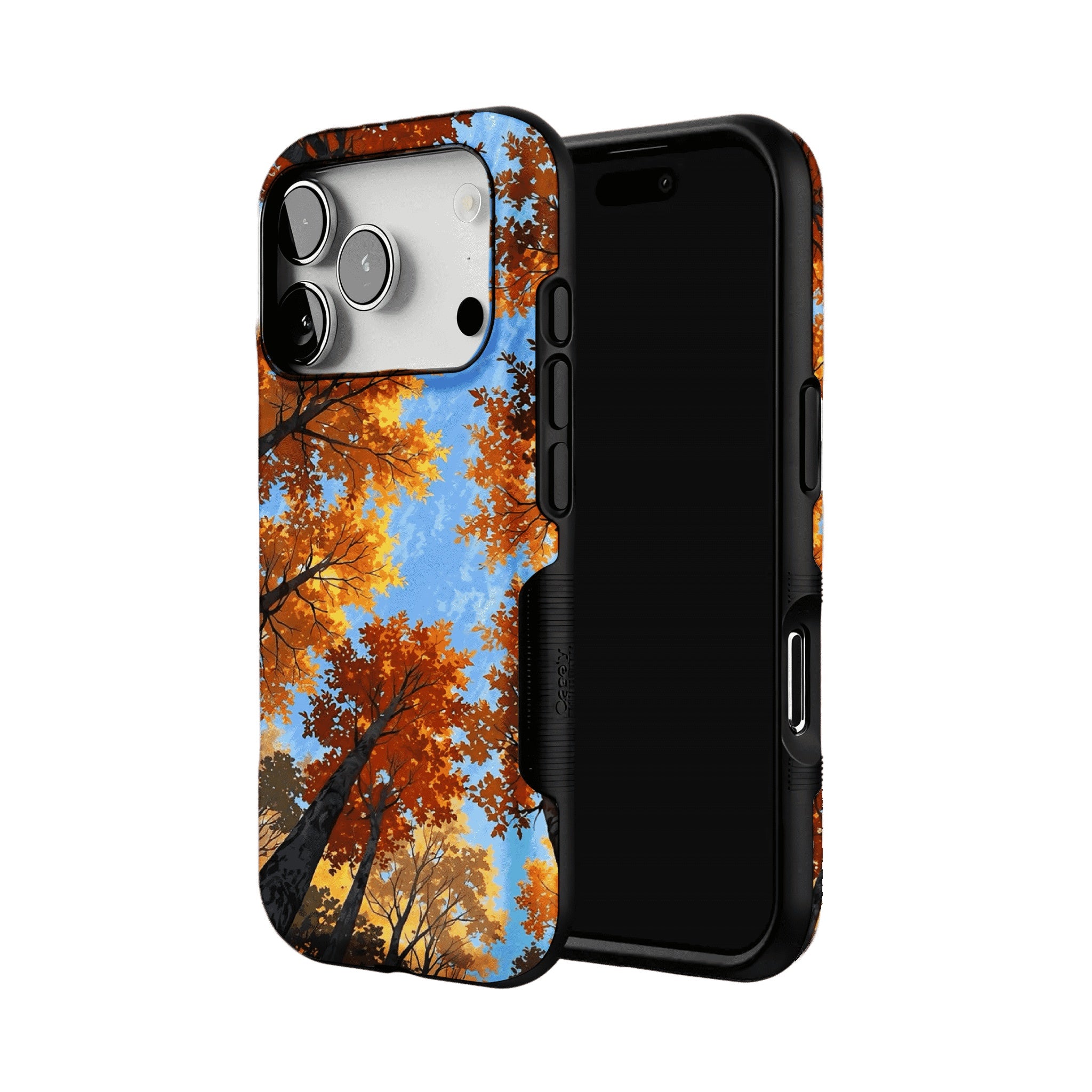 Autumn Forest Phone Case | Orange Leaves & Blue Sky Nature Cover