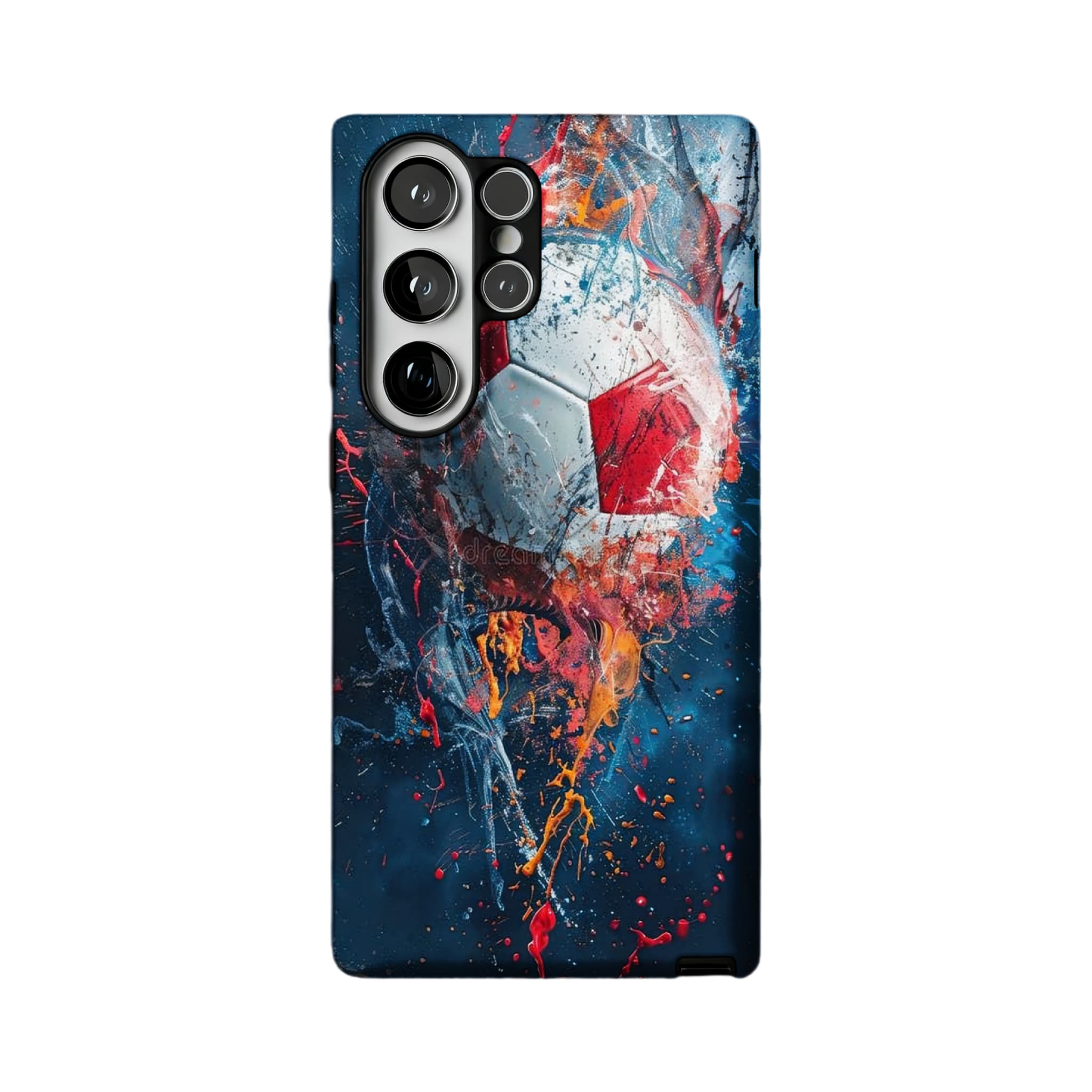 Soccer Ball Graffiti Phone Case, Abstract Sports Cover for iPhone