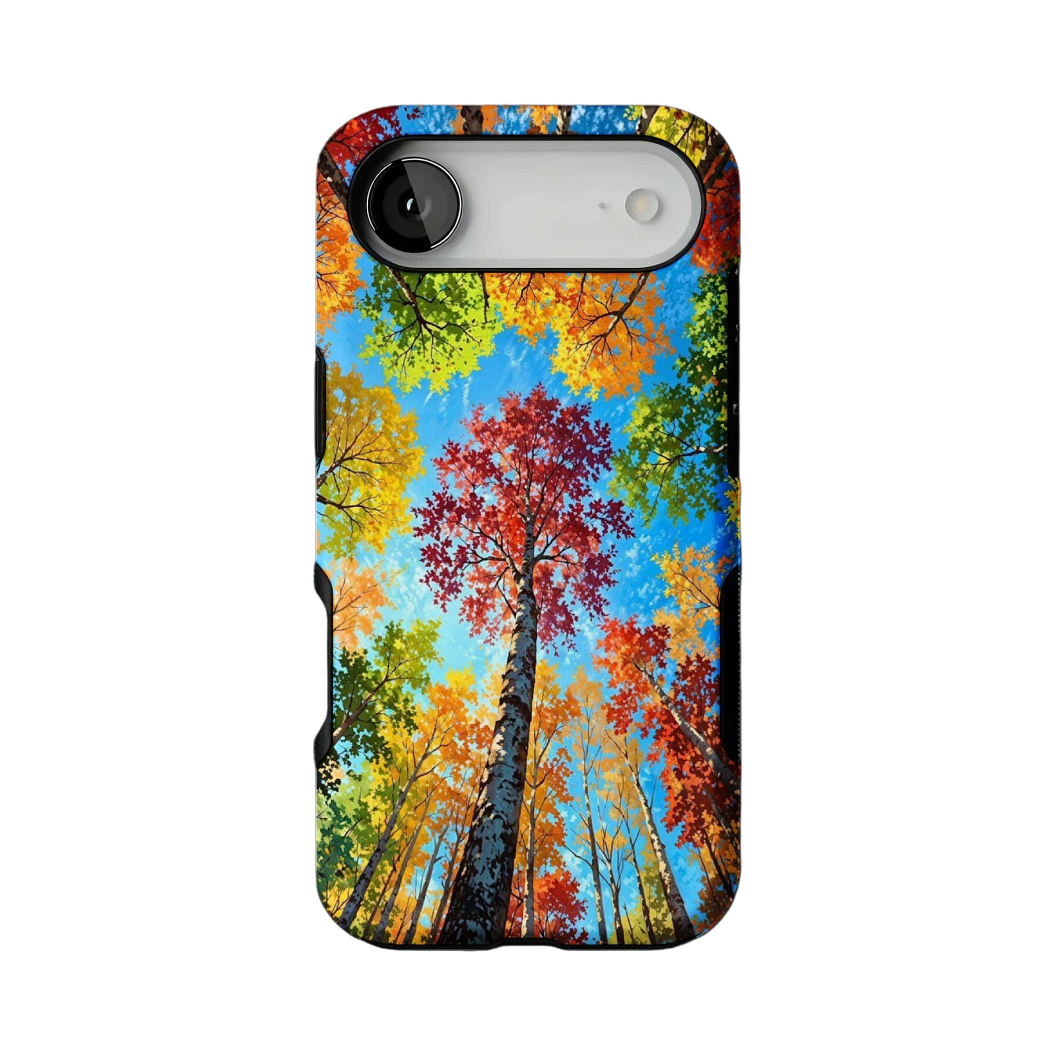 Bright Fall Birch Grove Blue Sky Shockproof Anti-slip iPhone Case