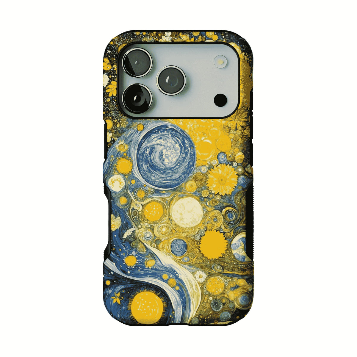 Van Gogh Starry Night Sunflower Mix Impasto Art Shockproof iPhone Case