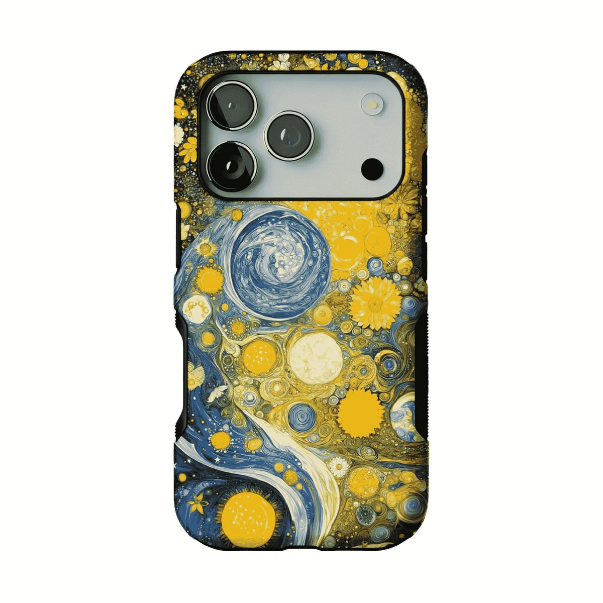 Van Gogh Starry Night Sunflower Mix Impasto Art Shockproof iPhone Case