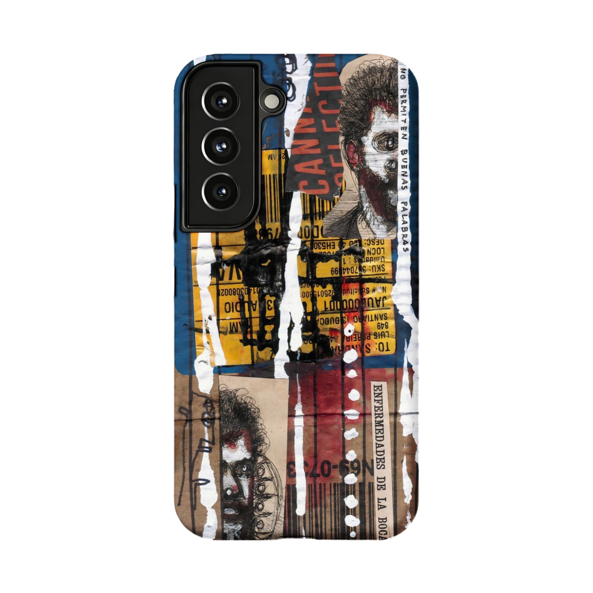 Grunge Collage Phone Case | Street Art Aesthetic Shockproof Case for Samsung & iPhone