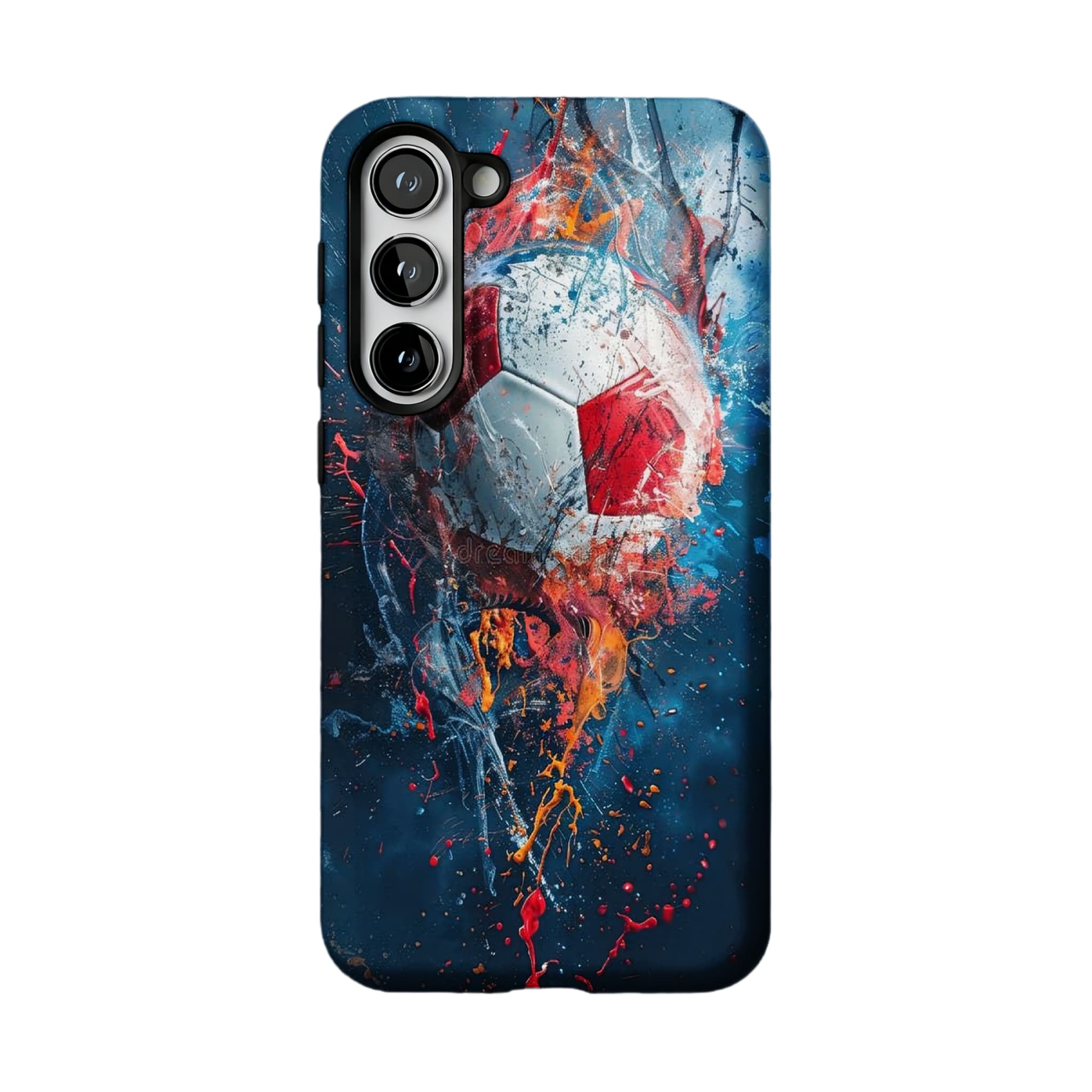 Soccer Ball Graffiti Phone Case, Abstract Sports Cover for iPhone