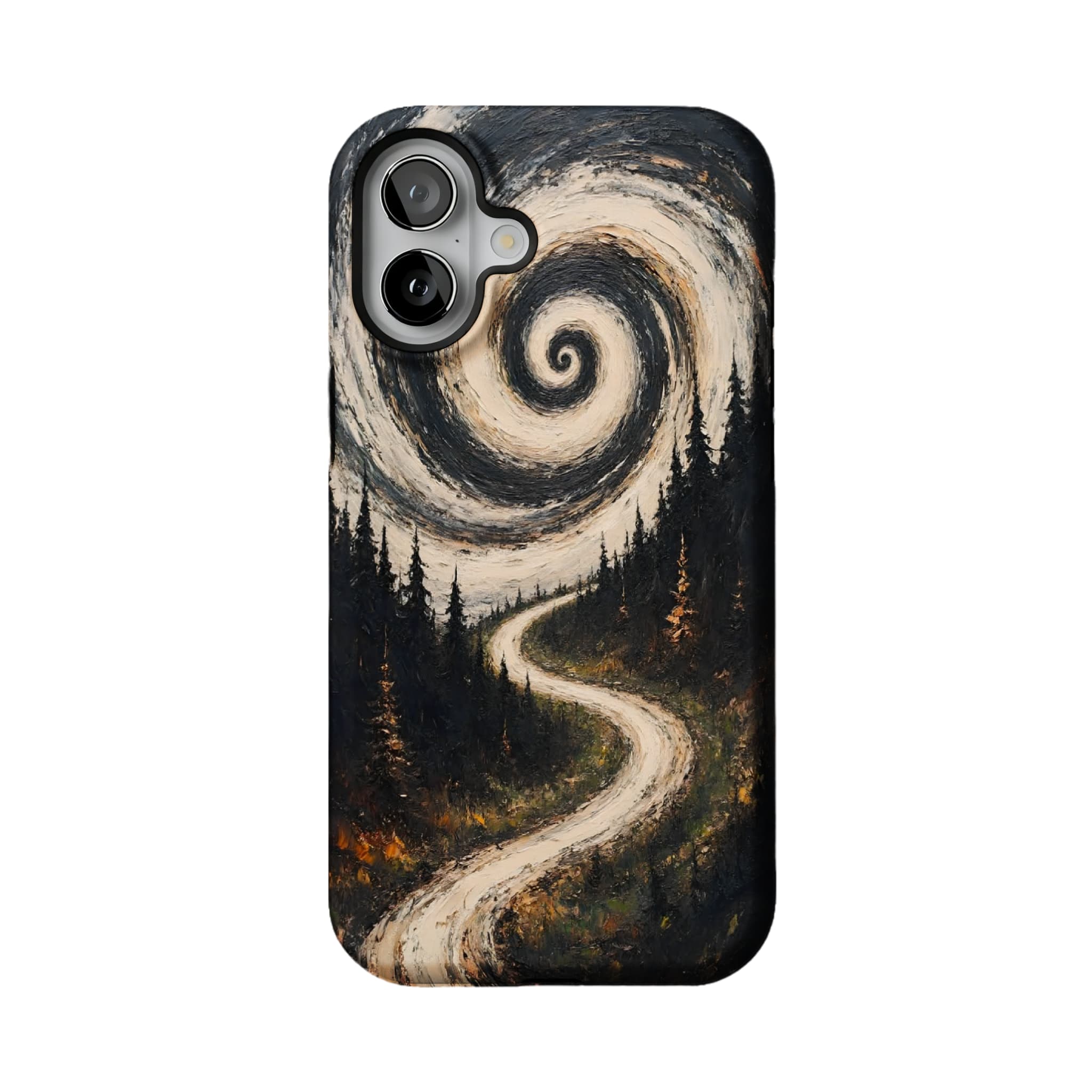 Swirl Sky Forest iPhone Case, Van Gogh Style Shockproof Cover