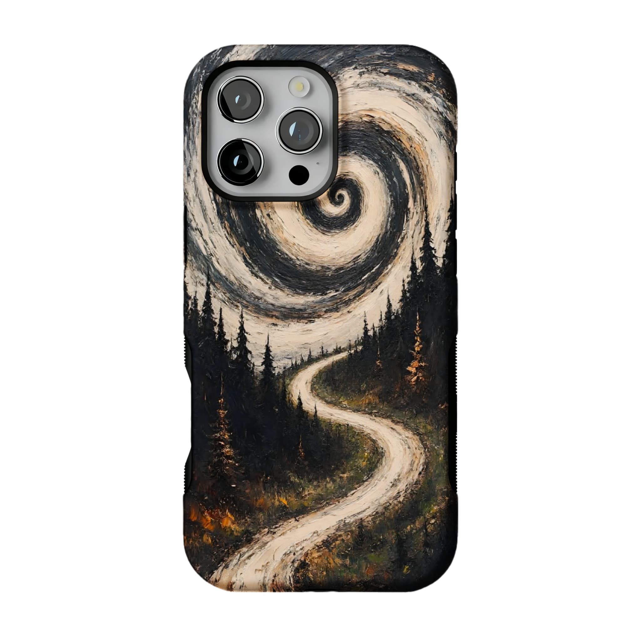 Swirl Sky Forest iPhone Case, Van Gogh Style Shockproof Cover