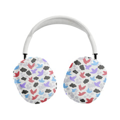 Hand Drawn Bird Illustration AirPods Max Case Pastel Cloud Protective