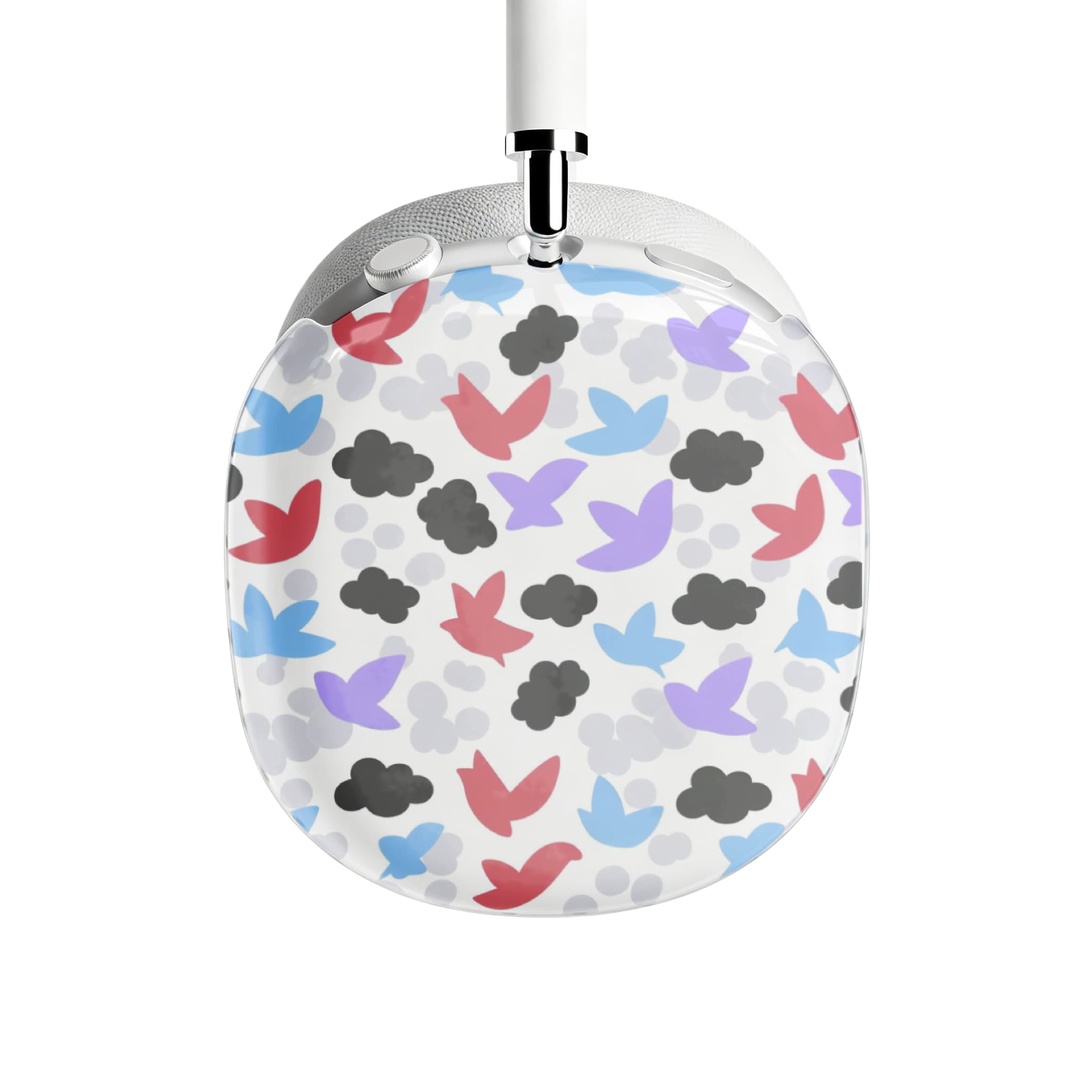 Hand Drawn Bird Illustration AirPods Max Case Pastel Cloud Protective