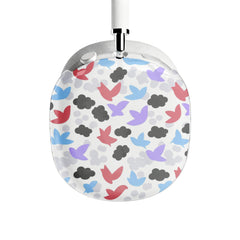 Hand Drawn Bird Illustration AirPods Max Case Pastel Cloud Protective