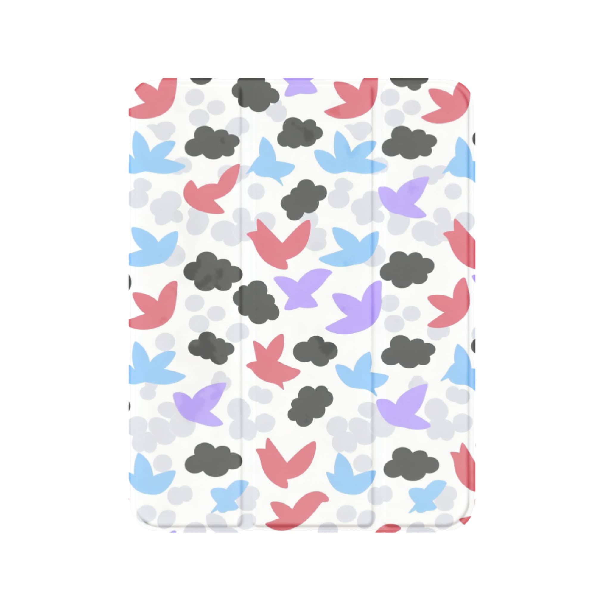Hand Drawn Bird Illustration iPad Case Pastel Cloud Soft Protective