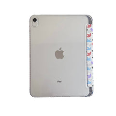 Hand Drawn Bird Illustration iPad Case Pastel Cloud Soft Protective