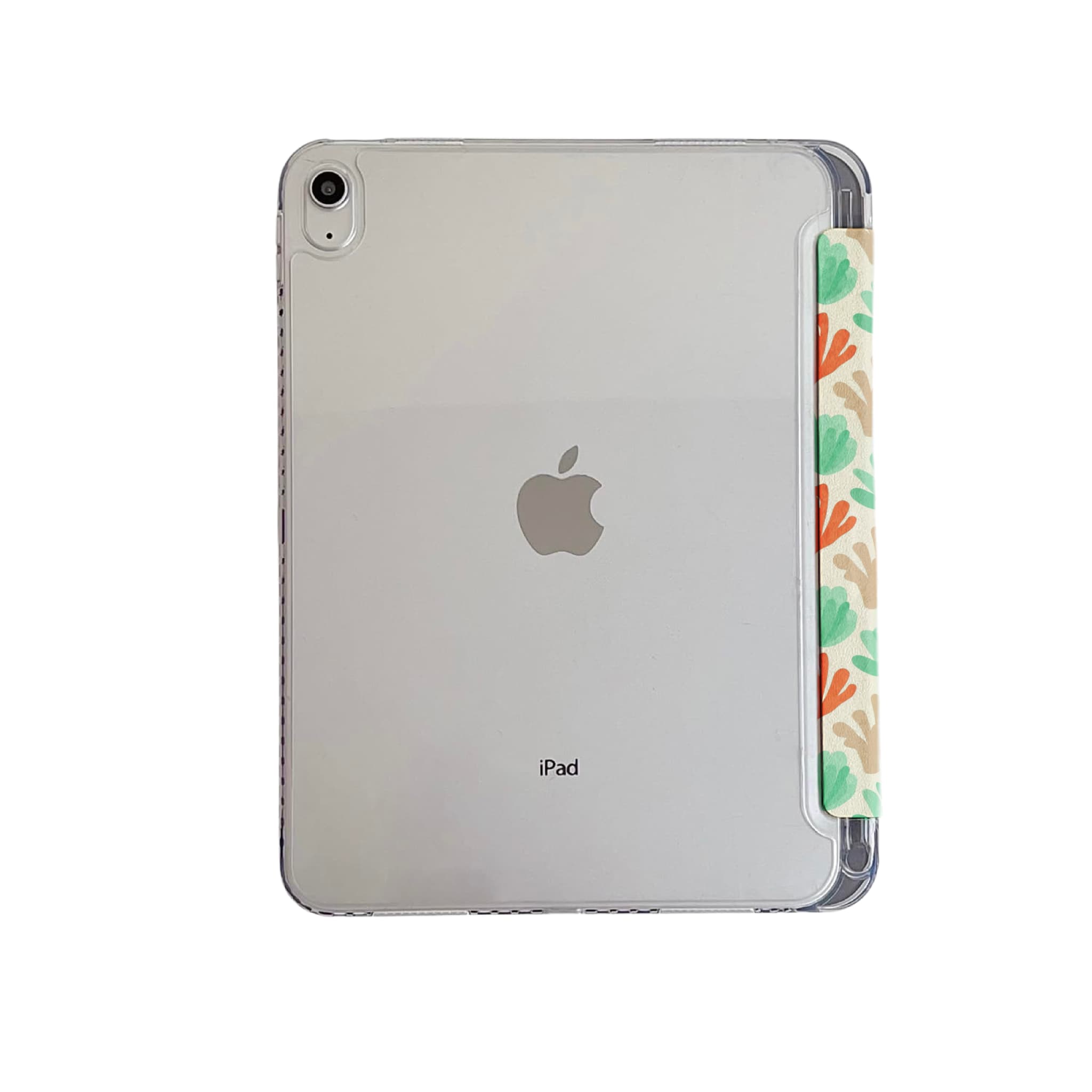 Watercolor Coral iPad Case Hand Painted Aesthetic Protective TPU