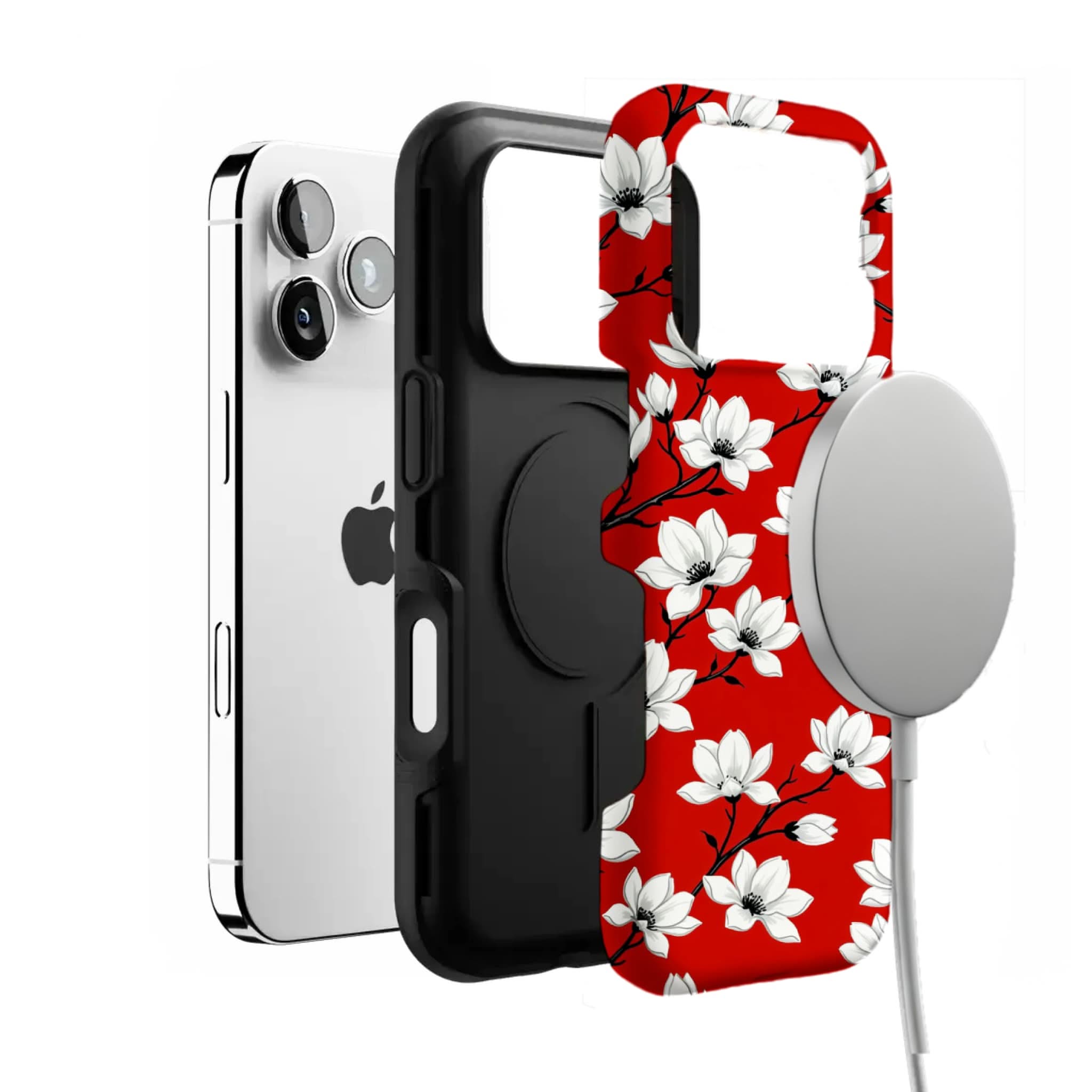 Chinese Hand-Painted Magnolia Phone Case for iphone