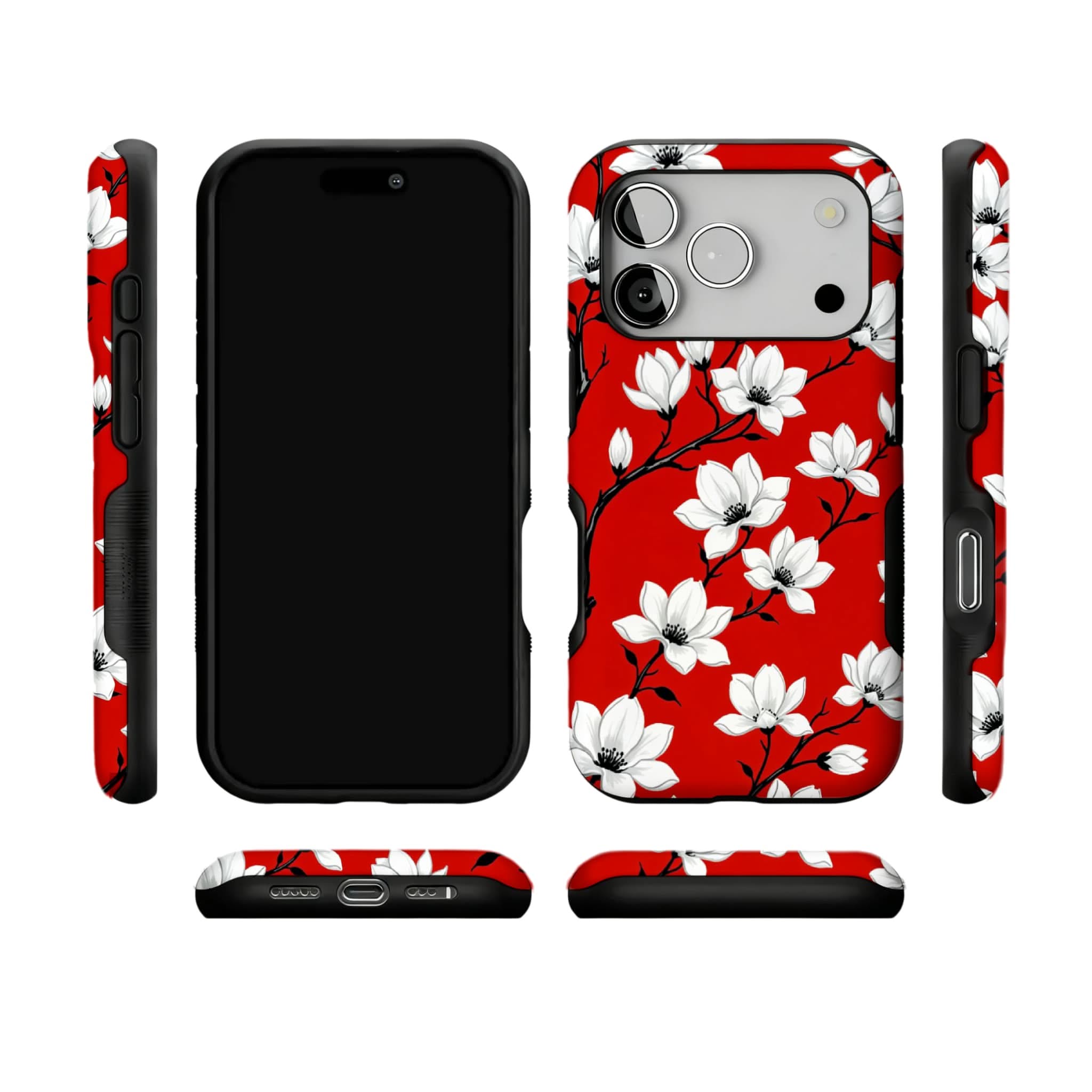 Chinese Hand-Painted Magnolia Phone Case for iphone