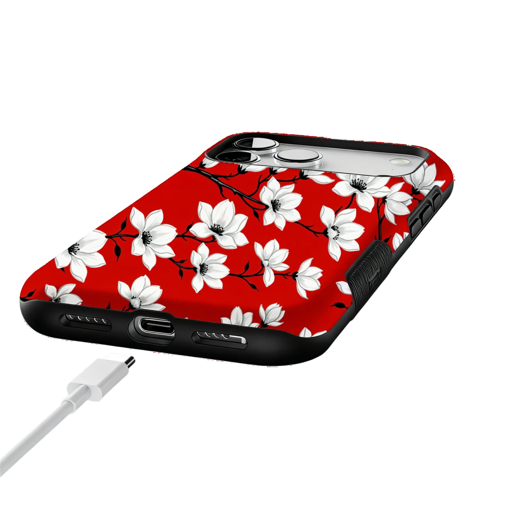 Chinese Hand-Painted Magnolia Phone Case for iphone