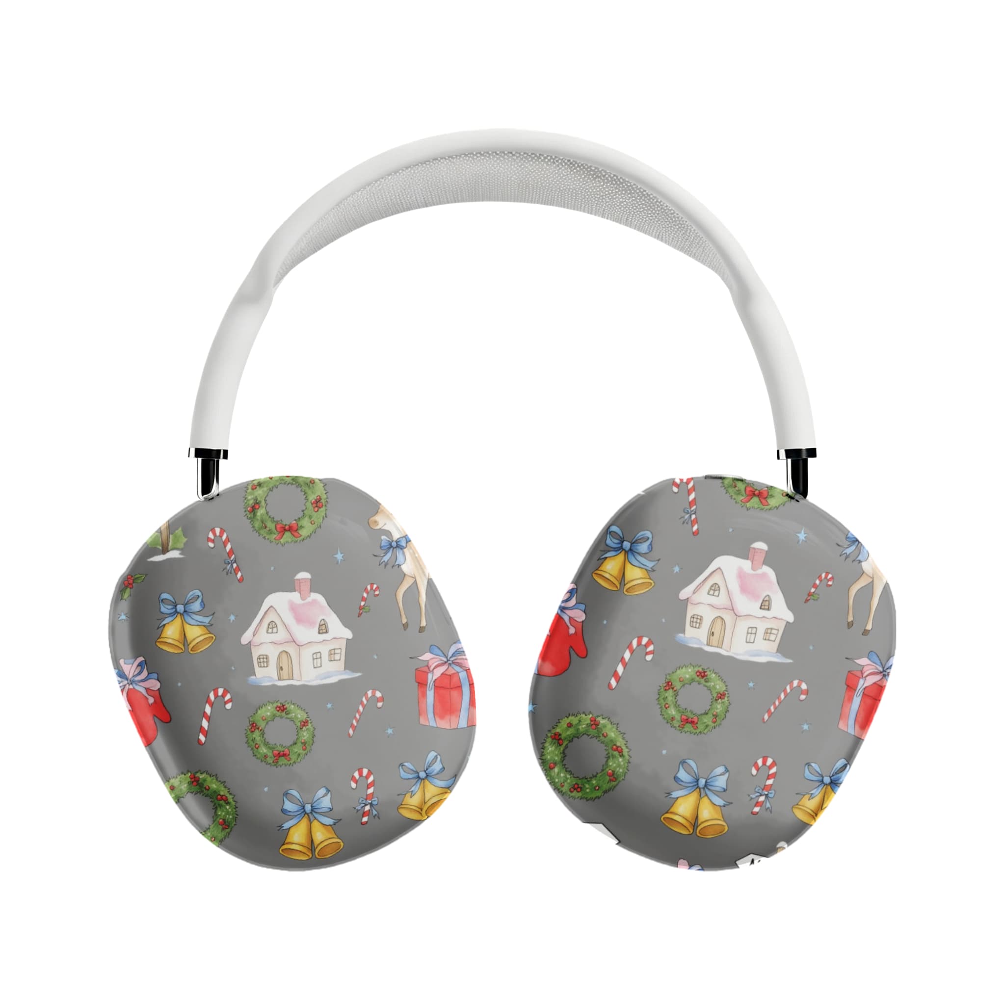 Healing Watercolor Christmas AirPods Max Case with Soft TPU Protection