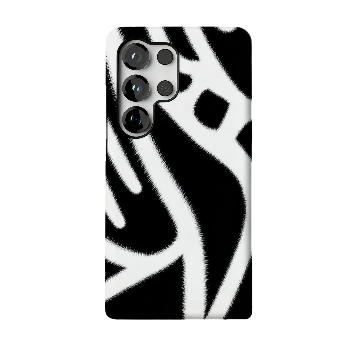 Zebra Print Samsung Galaxy Case Classic Black White Animal Stripe Protective