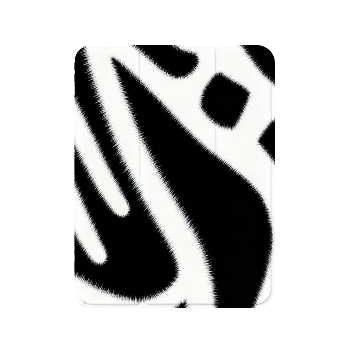 Zebra Print iPad Case Classic Black White Animal Stripe Protective TPU