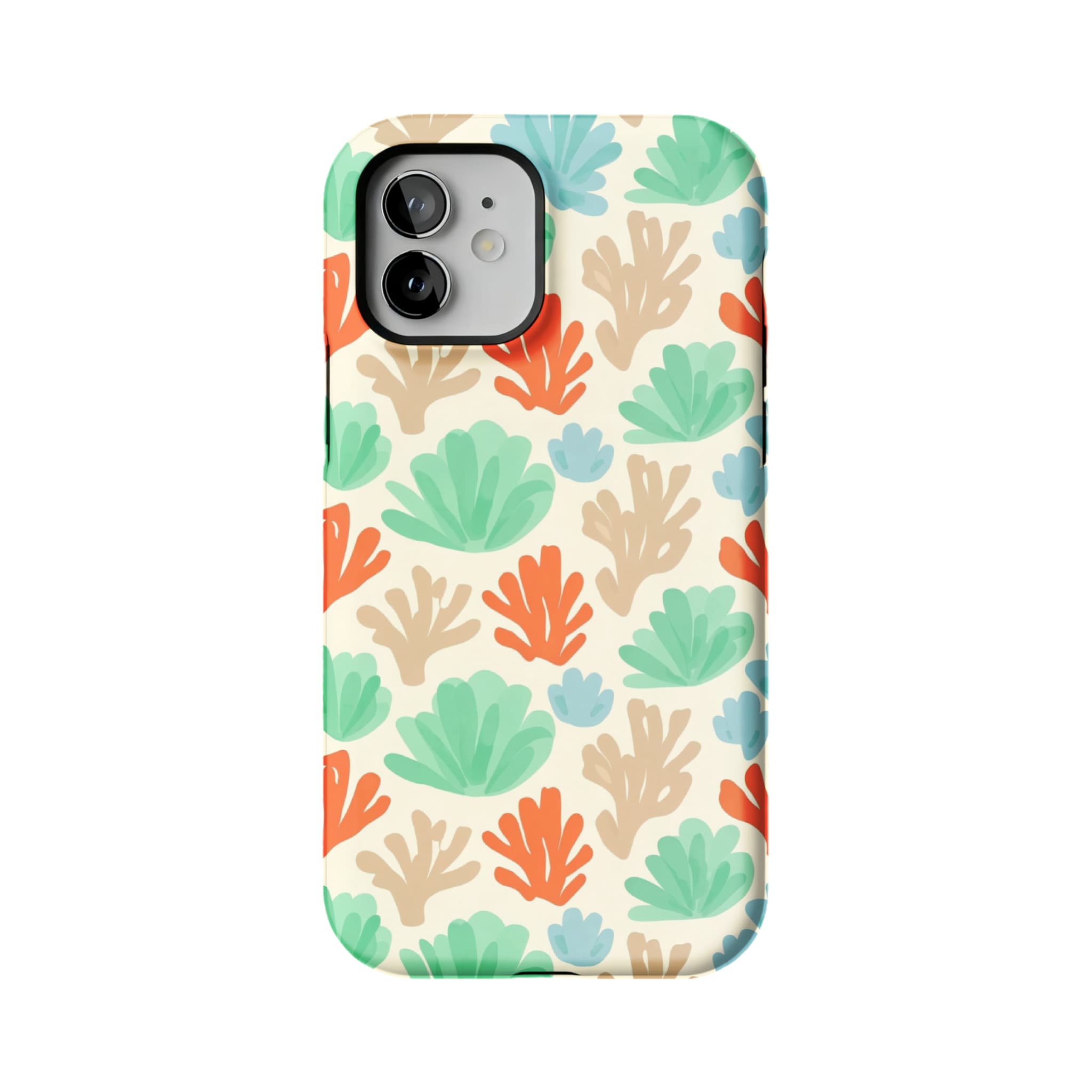 Watercolor Coral iPhone Case Hand Painted Ocean Art Protective TPU