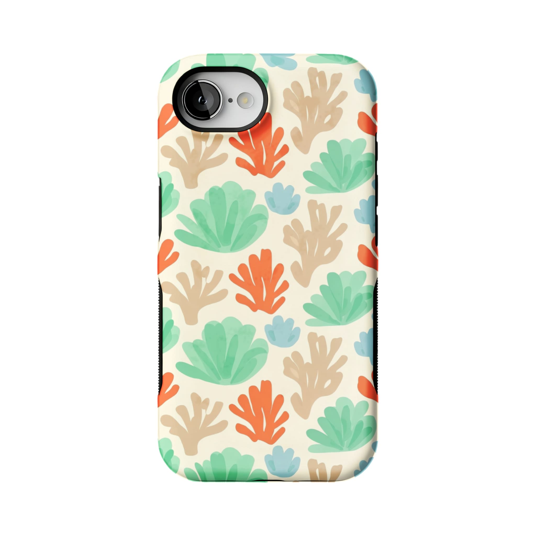 Watercolor Coral iPhone Case Hand Painted Ocean Art Protective TPU