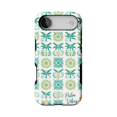 Tropical Palm Tree iPhone Case with Sunflower Art Summer Protective