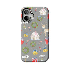 Watercolor Christmas iPhone Case Deer Forest Soft TPU Protective