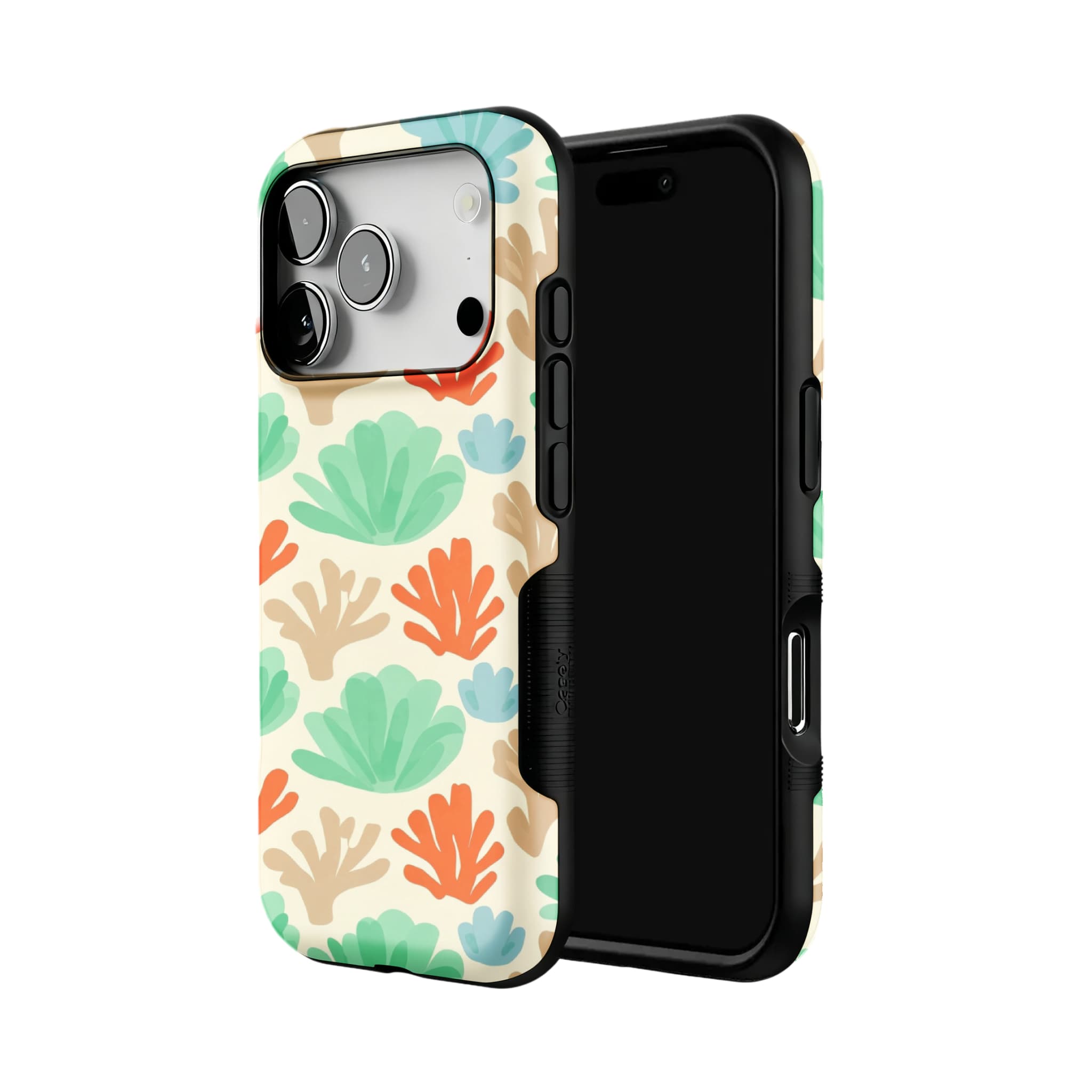 Watercolor Coral iPhone Case Hand Painted Ocean Art Protective TPU