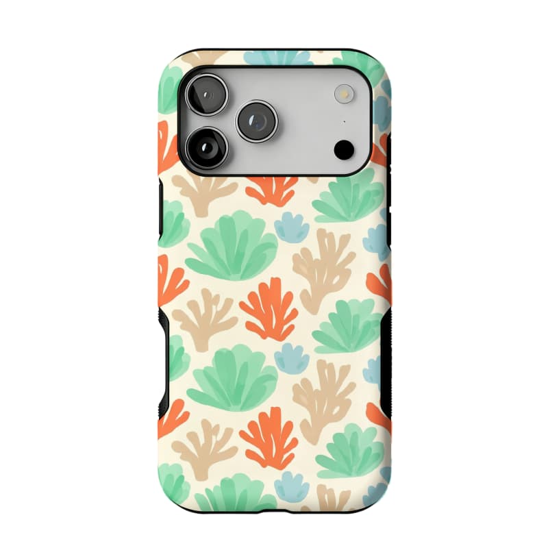 Watercolor Coral iPhone Case Hand Painted Ocean Art Protective TPU