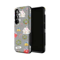 Watercolor Christmas Deer Samsung Phone Case Protective Anti Yellowing