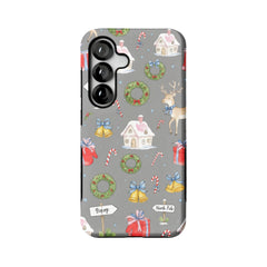 Watercolor Christmas Deer Samsung Phone Case Protective Anti Yellowing