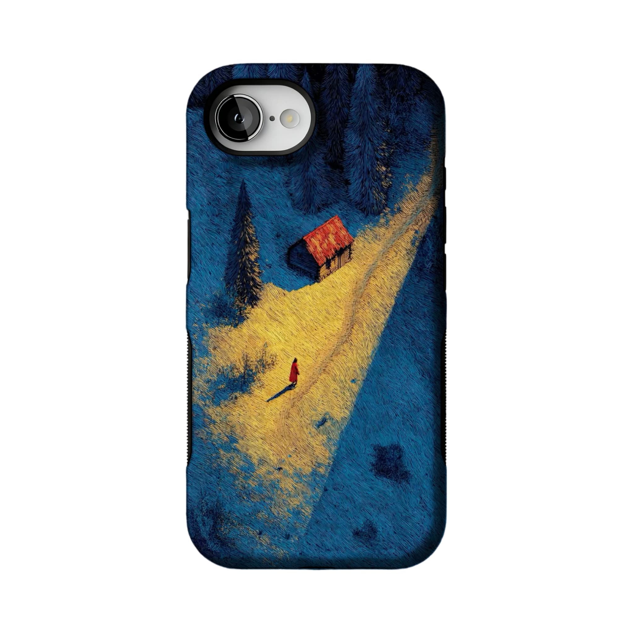 Van Gogh Style Night Cabin Phone Case | Cozy Impressionist Art Shockproof Cover