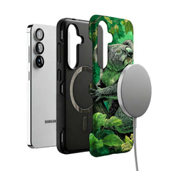 rainforest koala MagSafe Samsung Galaxy phone case, magnetic layer view