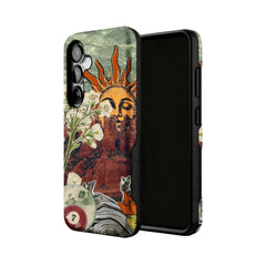 mystic desert sun collage MagSafe Samsung Galaxy phone case, straight-on back view