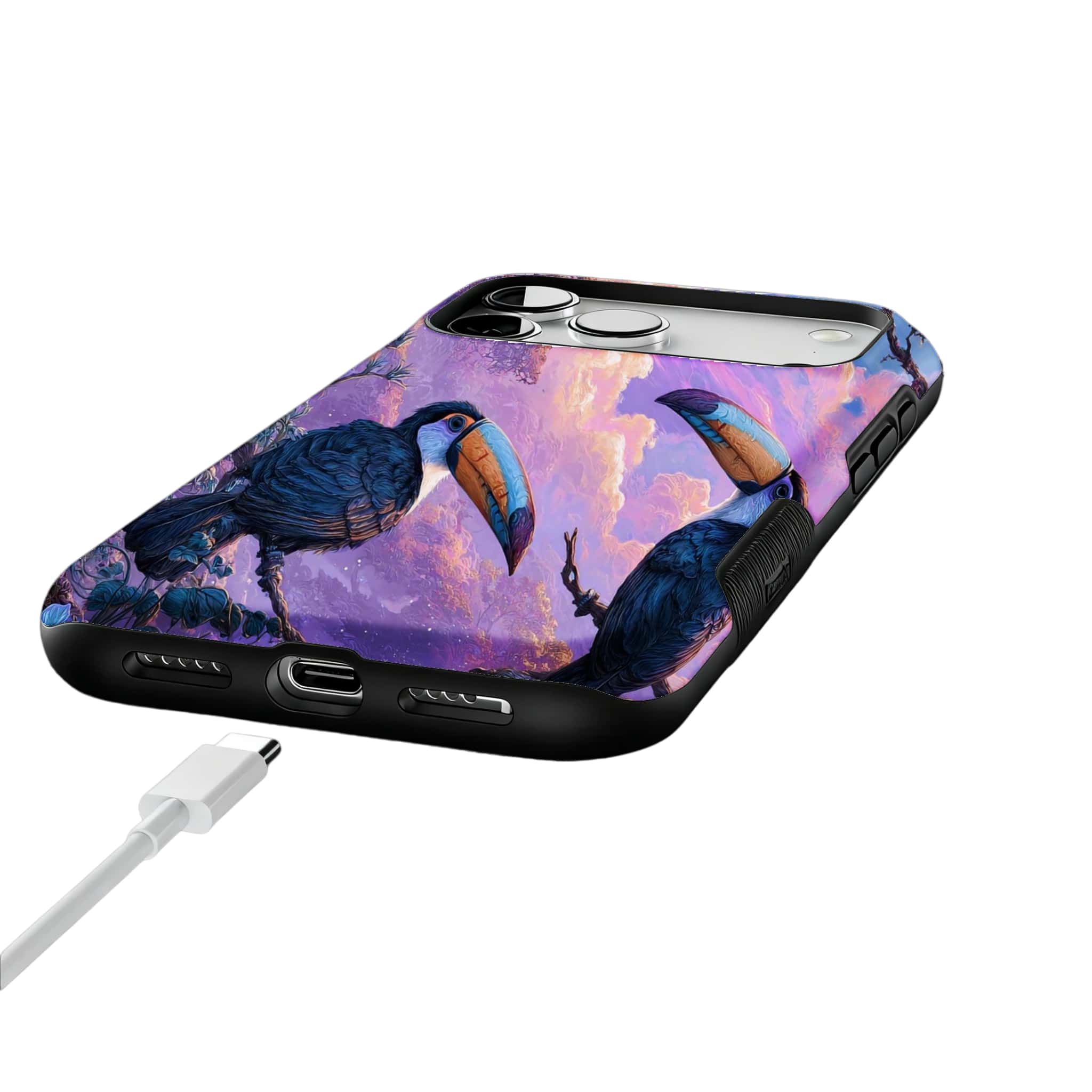 Magical Toucan Jungle Phone Case | Nature Cover for iPhone