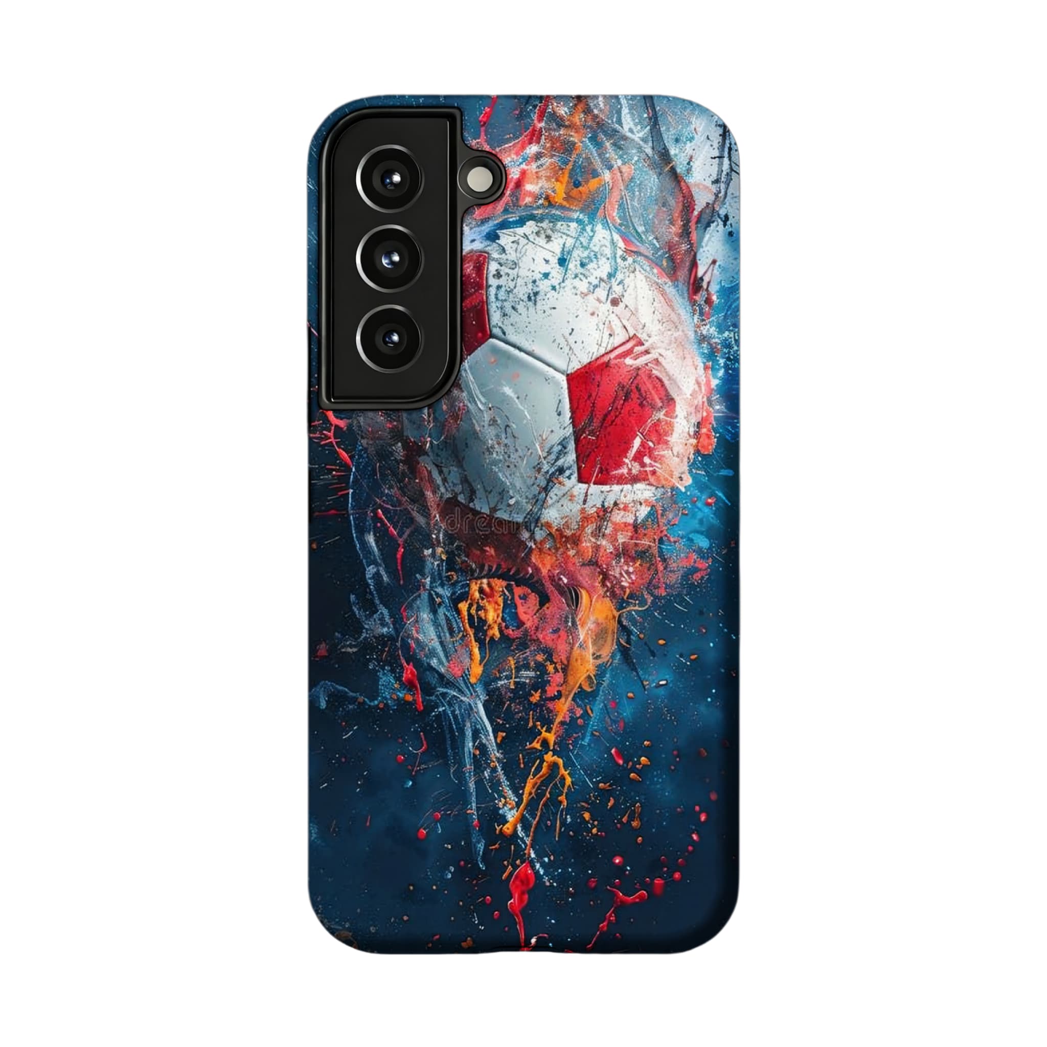 Soccer Ball Graffiti Phone Case, Abstract Sports Cover for iPhone