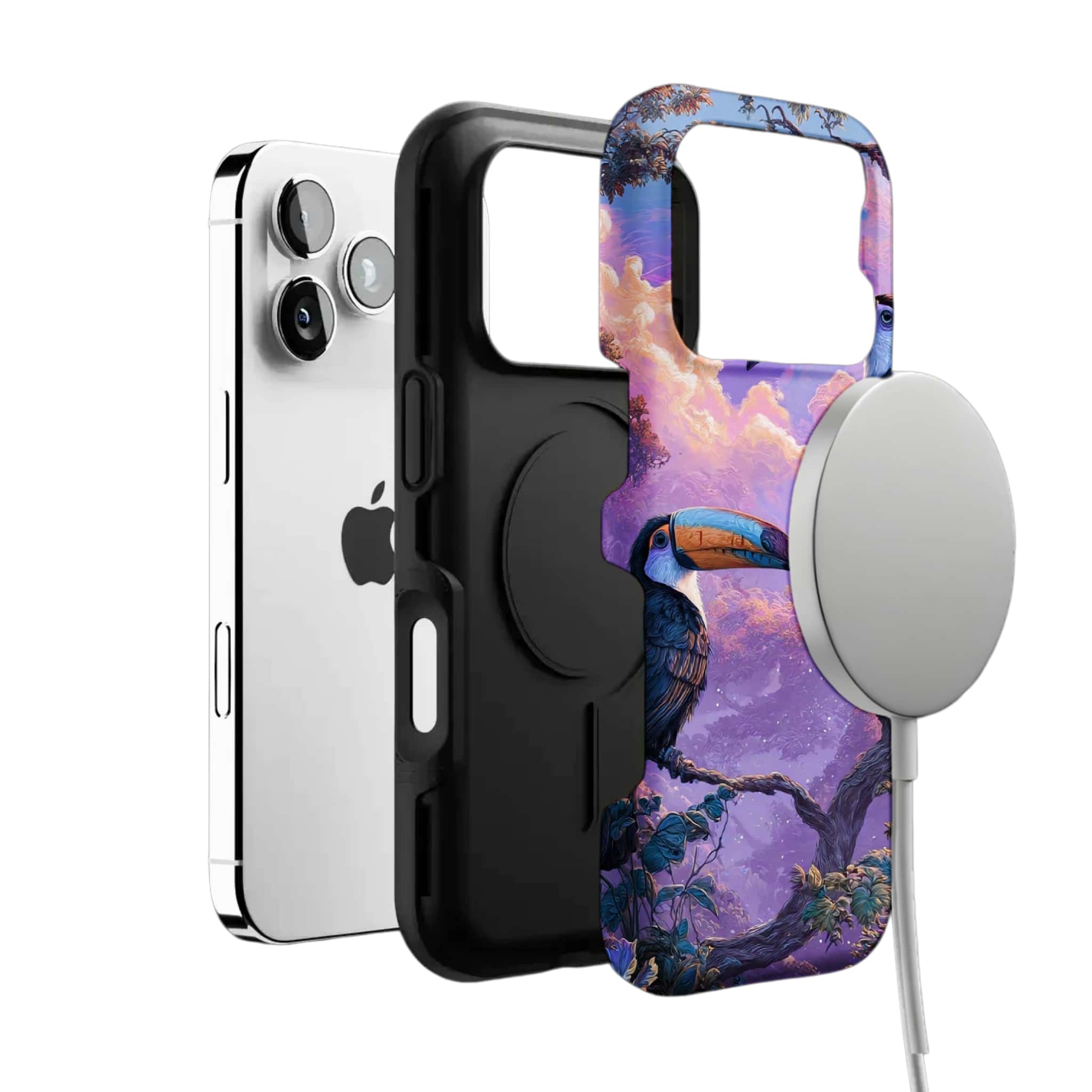 Magical Toucan Jungle Phone Case | Nature Cover for iPhone