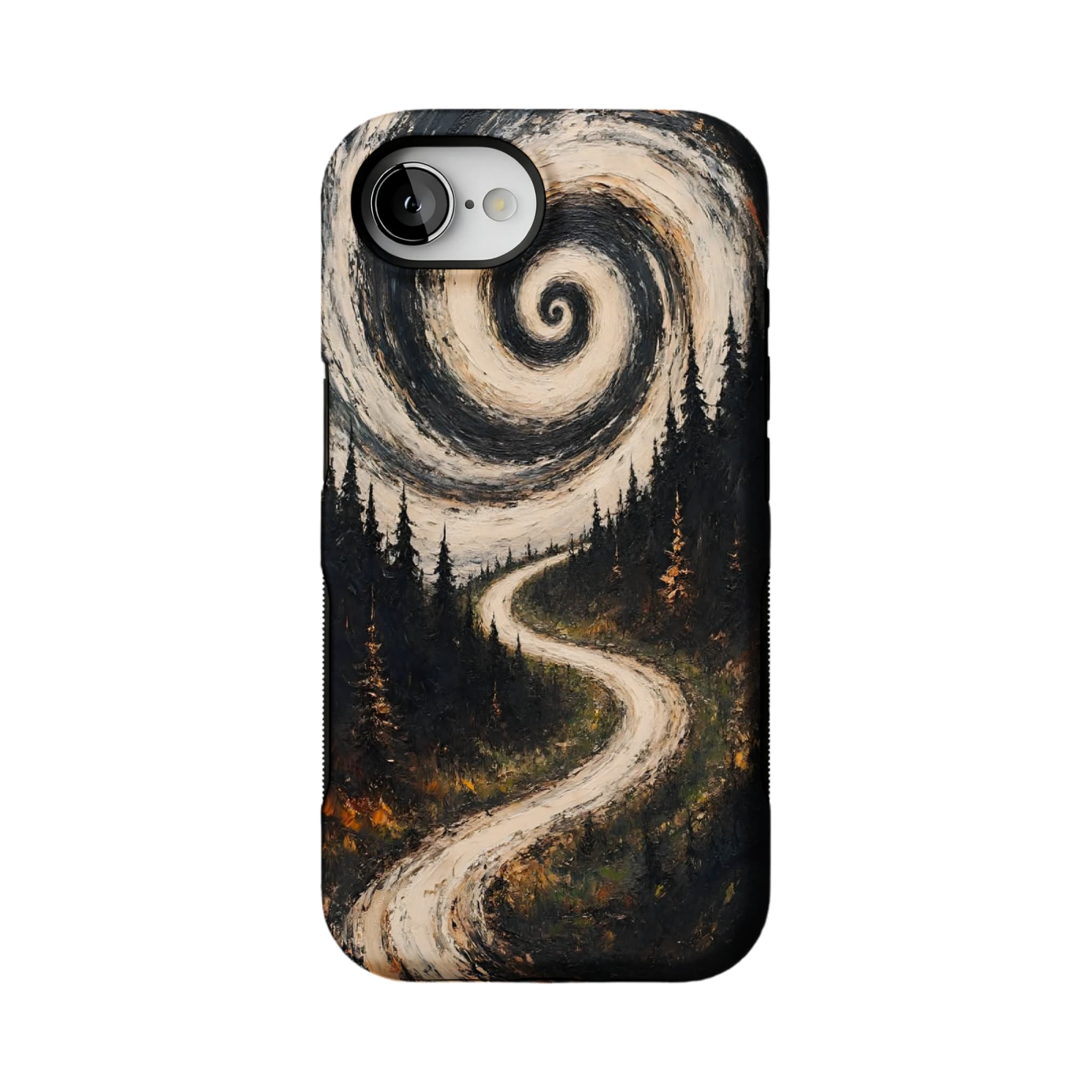 Swirl Sky Forest iPhone Case, Van Gogh Style Shockproof Cover