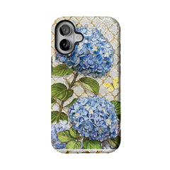 French Hydrangea Phone Case, Vintage Floral Cover for iPhone