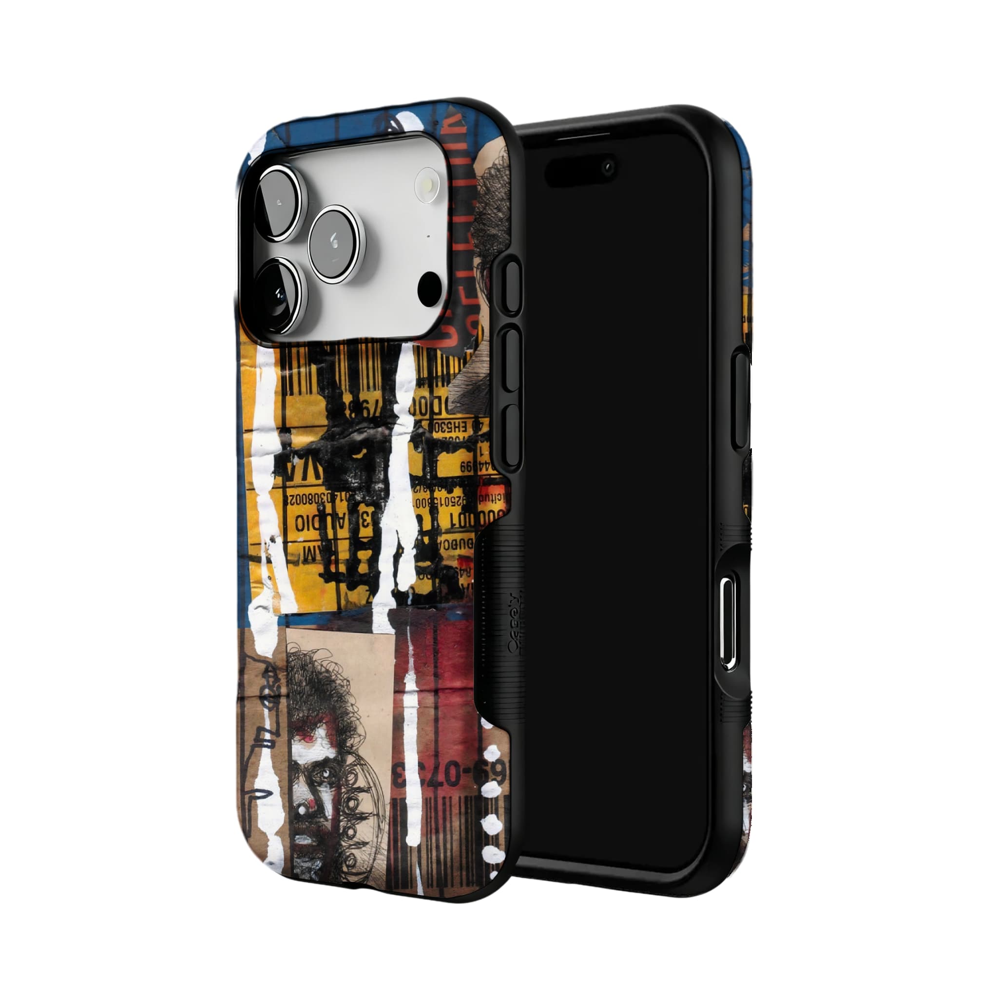 Grunge Collage Phone Case | Street Art Aesthetic Shockproof Case for Samsung & iPhone