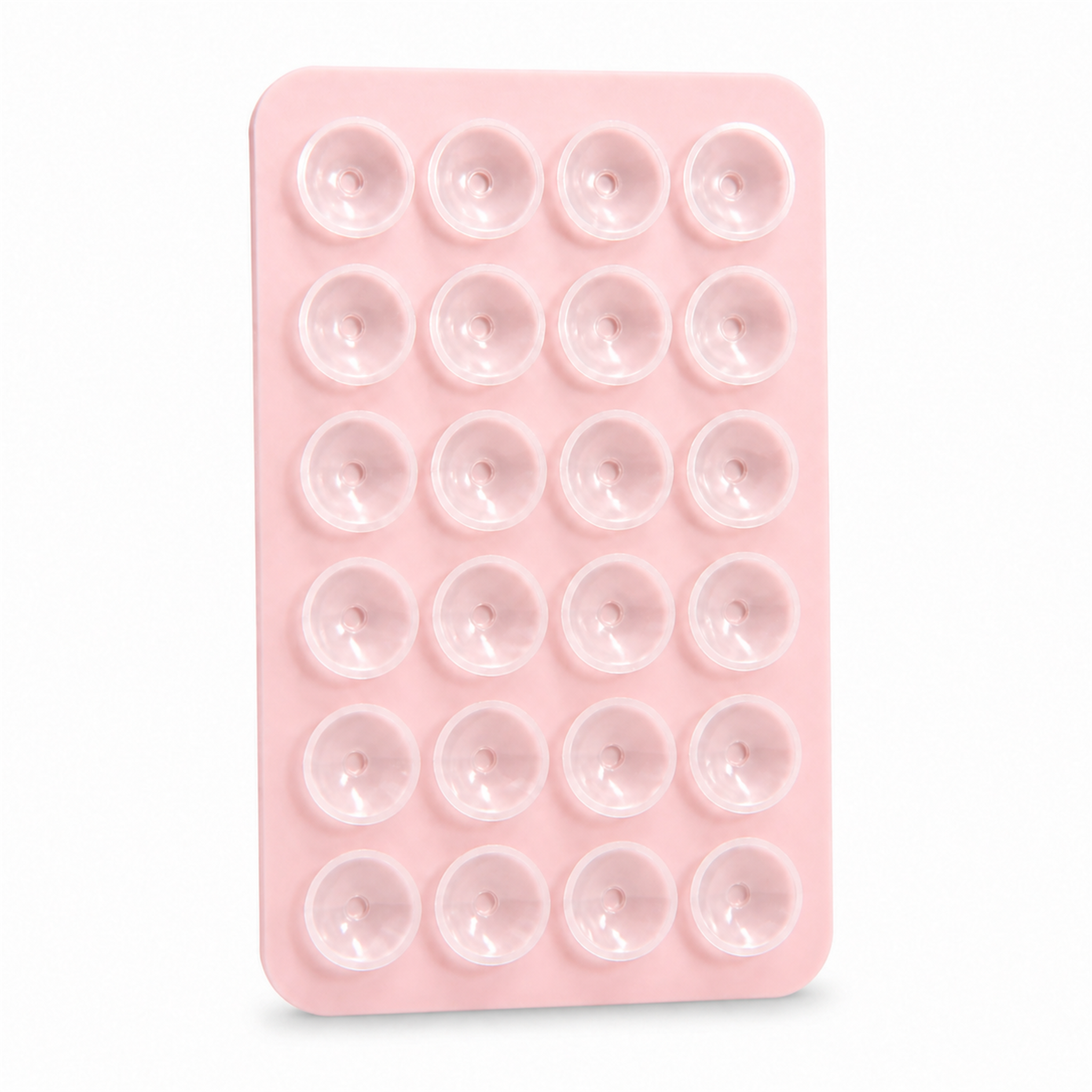 Light Pink silicone suction phone mount for cases