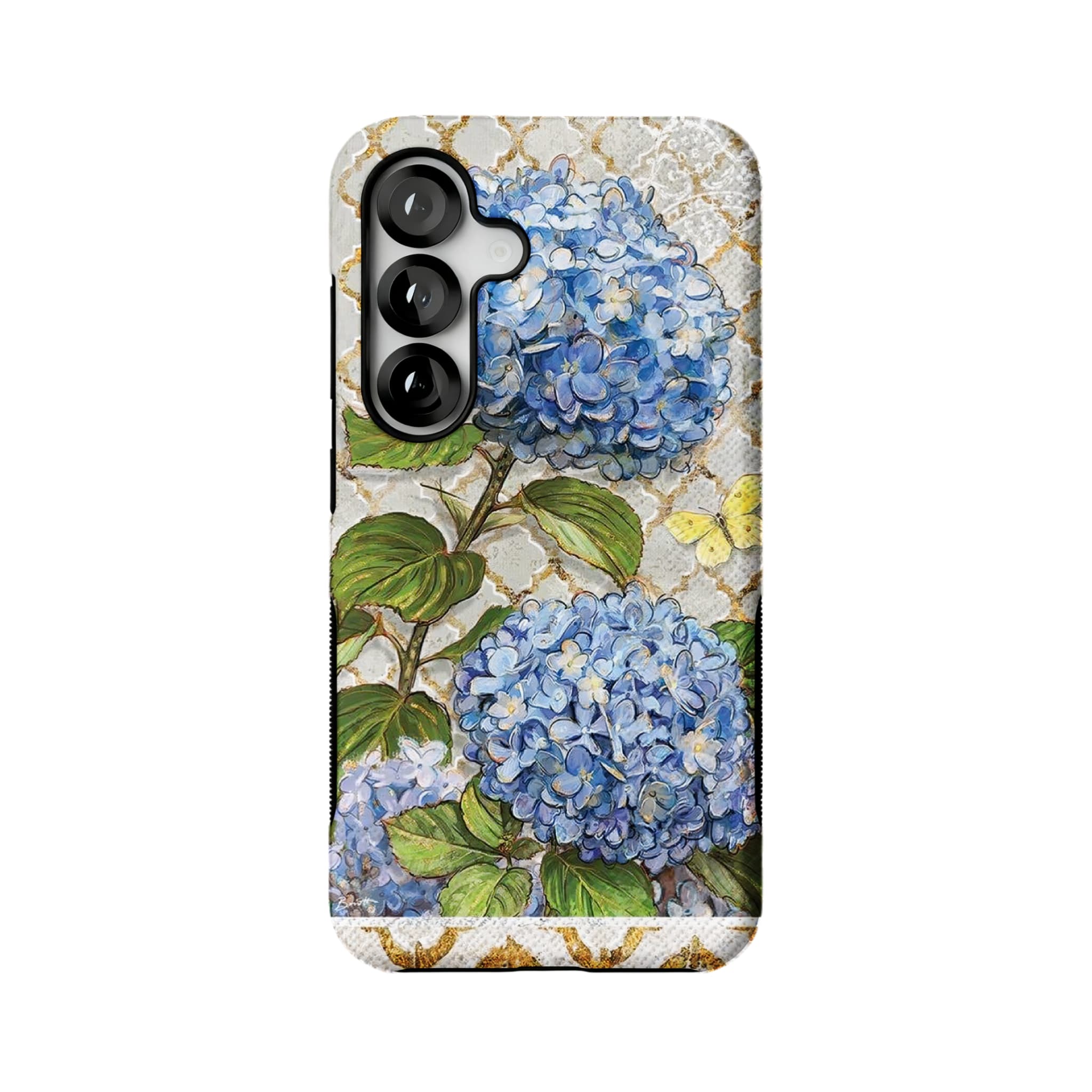 French Hydrangea Phone Case, Vintage Floral Cover for iPhone
