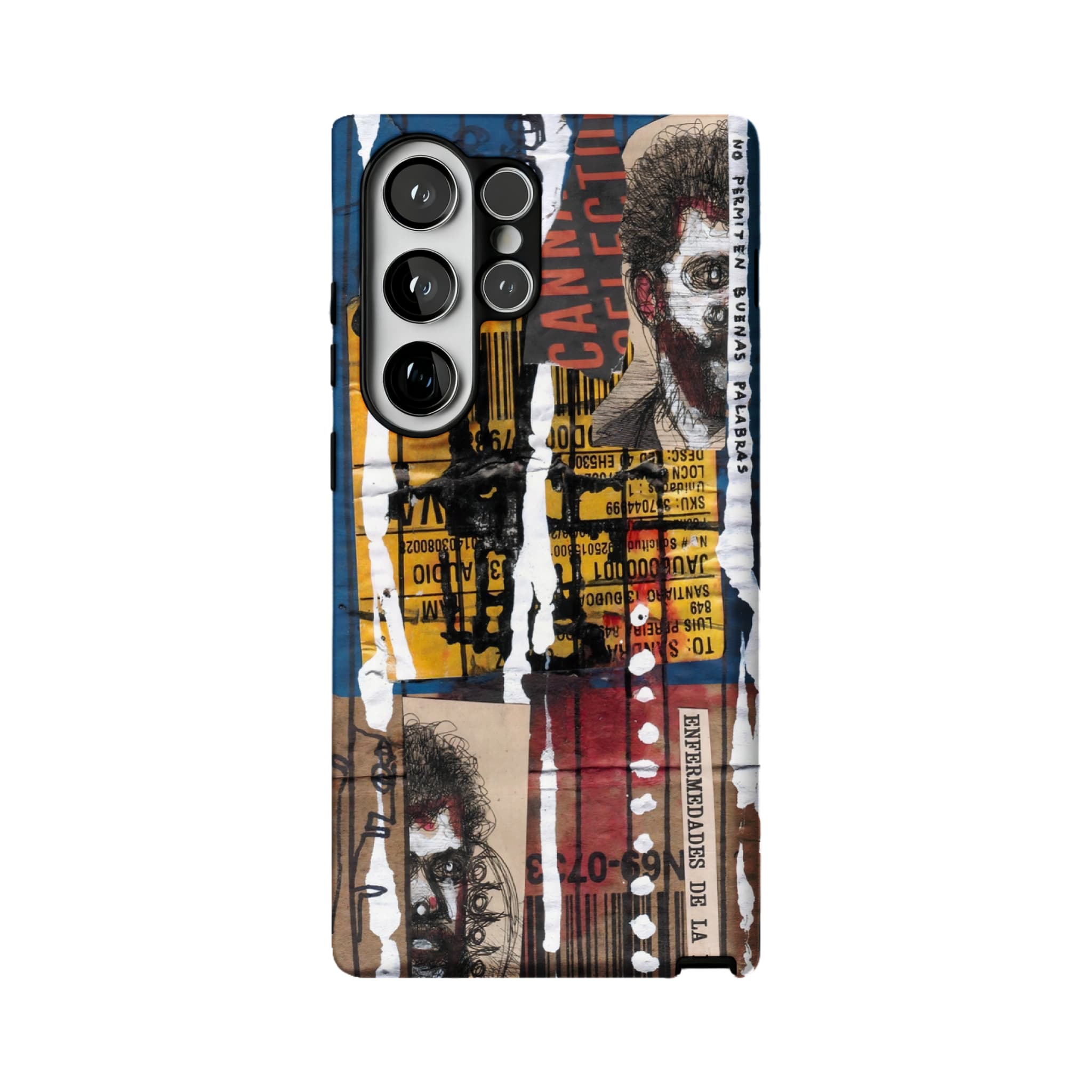 Grunge Collage Phone Case | Street Art Aesthetic Shockproof Case for Samsung & iPhone