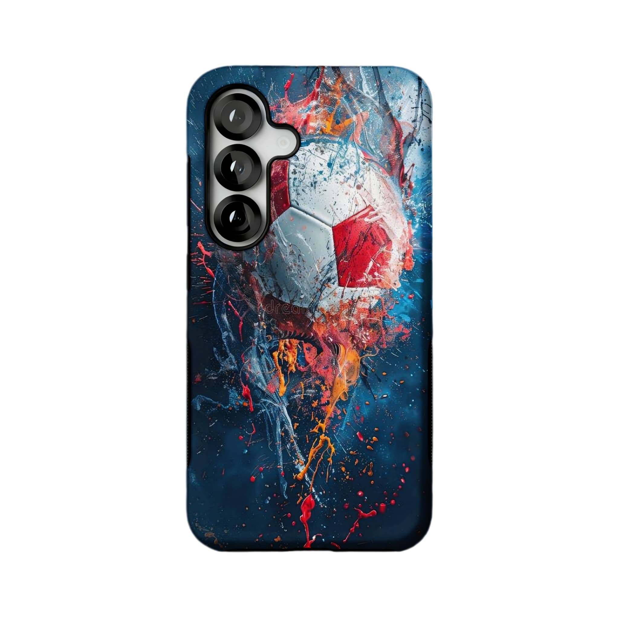 Soccer Ball Graffiti Phone Case, Abstract Sports Cover for iPhone