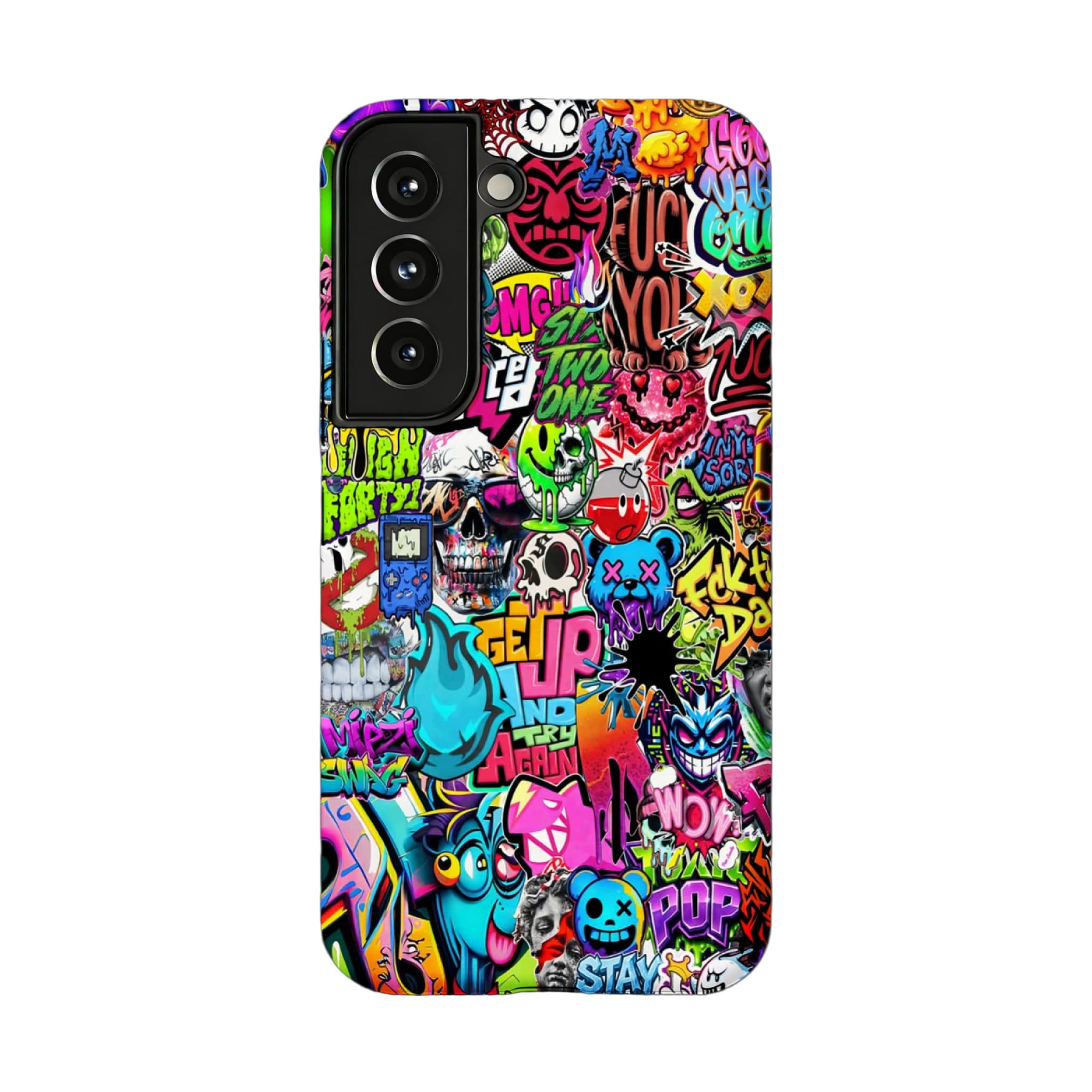Sticker Bomb Graffiti Phone Case, Streetwear Cover for iPhone