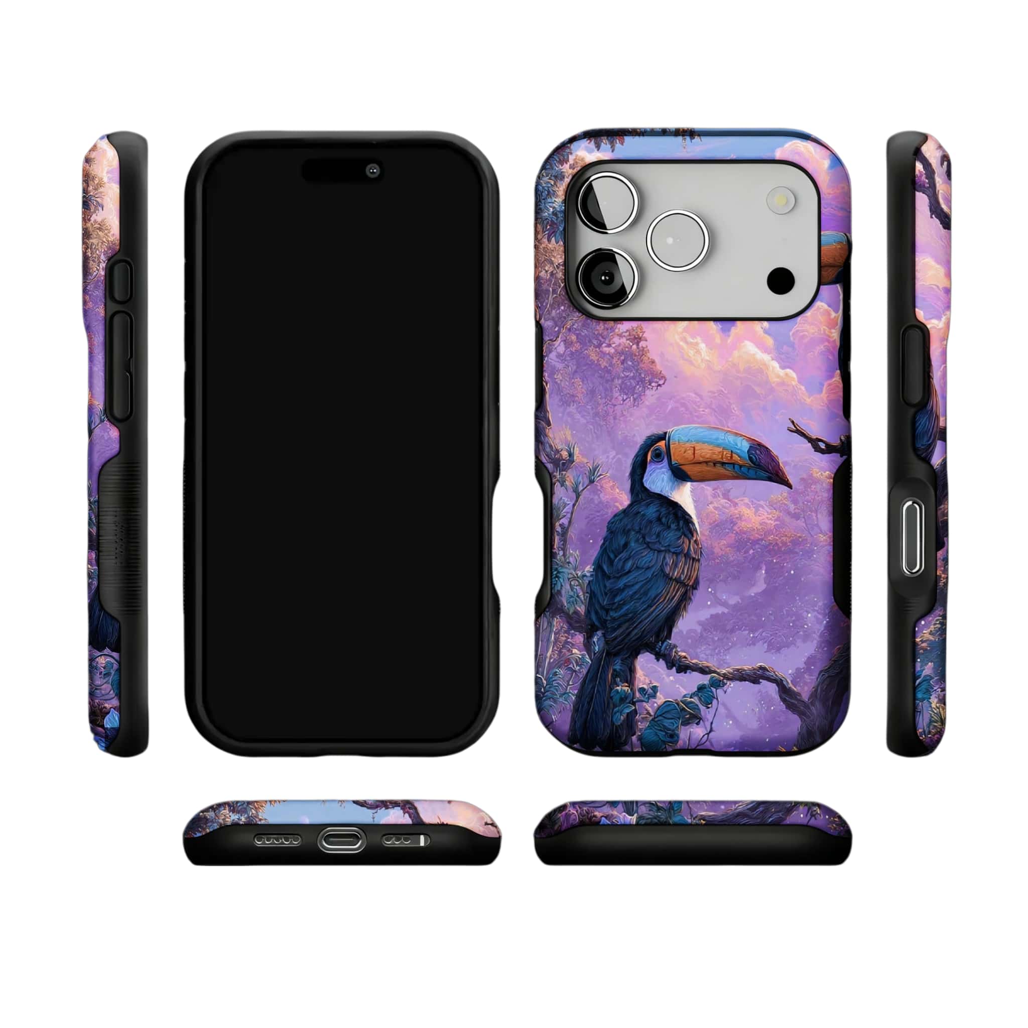 Magical Toucan Jungle Phone Case | Nature Cover for iPhone