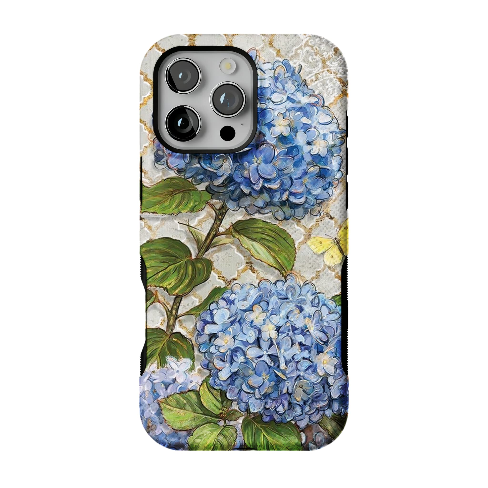 French Hydrangea Phone Case, Vintage Floral Cover for iPhone